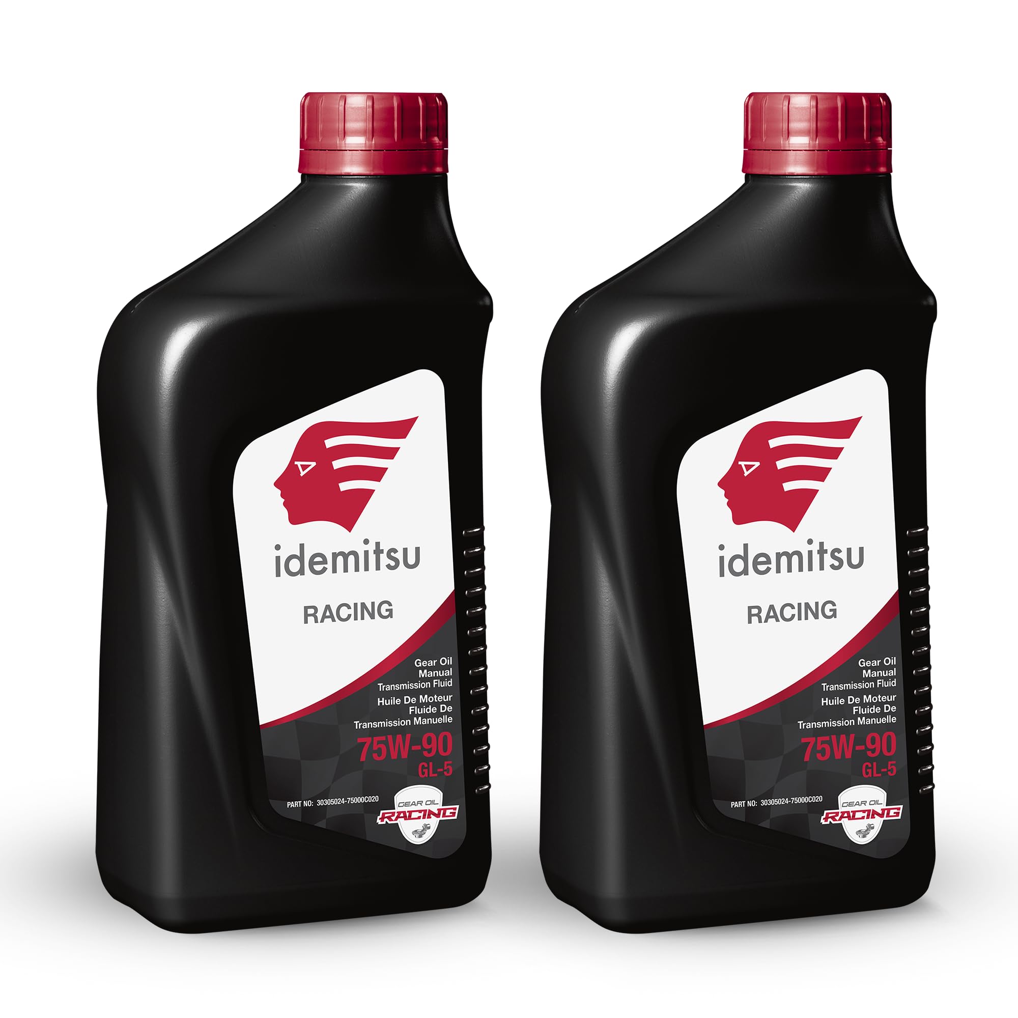 Idemitsu Full Synthetic Racing 75W-90 Gear Oil - 1 Quart, Pack of 2 | High-Performance Gearbox Oil for Extreme Conditions
