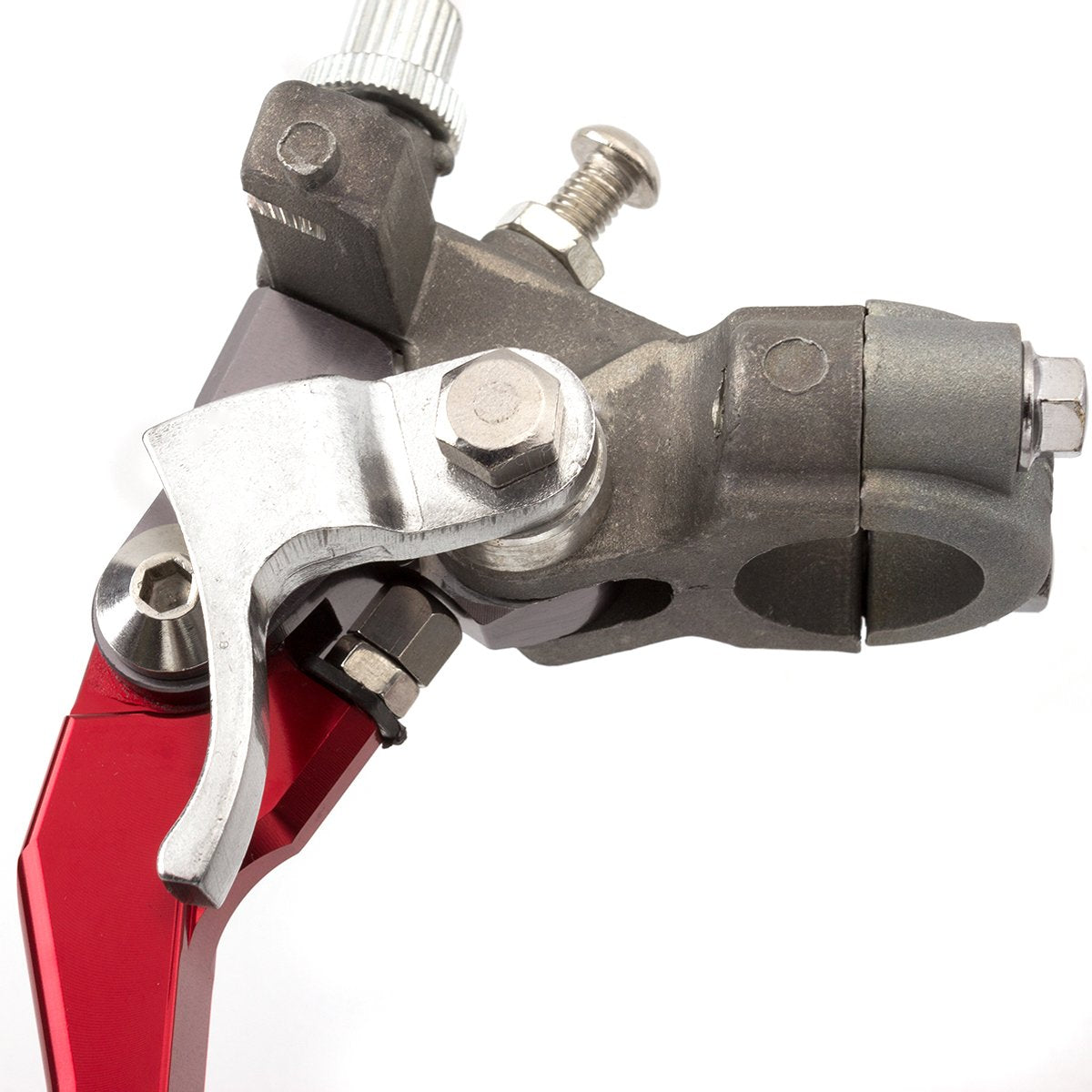 FXCNC Motorcycle Brake Master Cylinder Reservoir Clutch Lever, Aluminum, Red, Fits CR125R, CR250R, CRF150R/250R/450R, CR80R/85