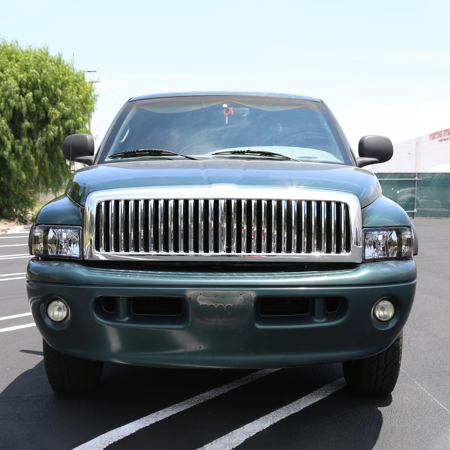 Spec-D Tuning 1PC Style Black Headlights Compatible with 1994-2001 Dodge Ram 1500, 1994-2002 Ram 2500 3500, L+R Pair Head Lights