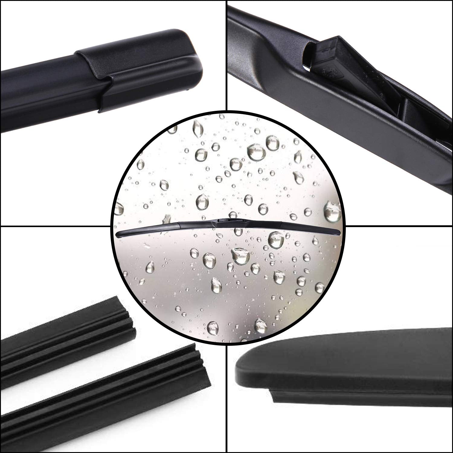 Windshield Wiper Blades For Toyota Corolla 2009-2019 2020 2021 2022 2023 Custom Fit Front Rear Car Rain Wipers Replacement 26+14