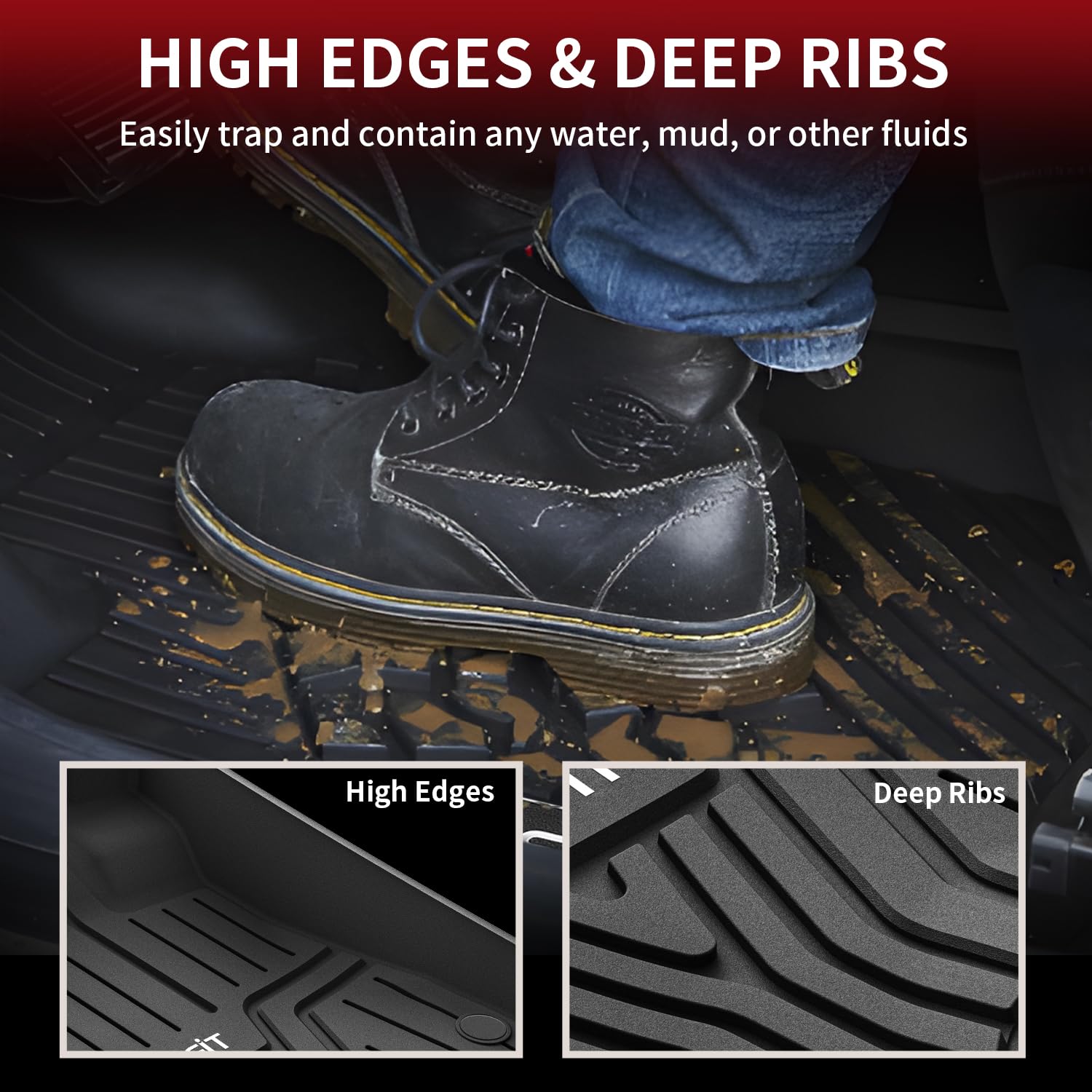 Lasfit Floor Mats And Cargo Liner For Honda Cr-V 2023 2024 2025 2026 (Include Hybrid Models), All Weather Tpe Car Trunk Mat (Upp