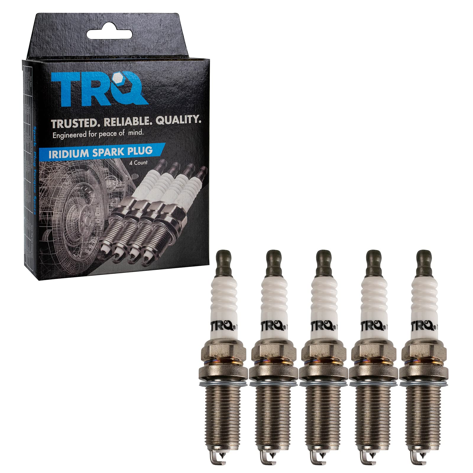 Trq Iridium Spark Plugs Engine Tune Up Ignition Kit 5 Piece Set Compatible With 2006-2014 Volkswagen Beetle 2010-2014 Golf 2002-