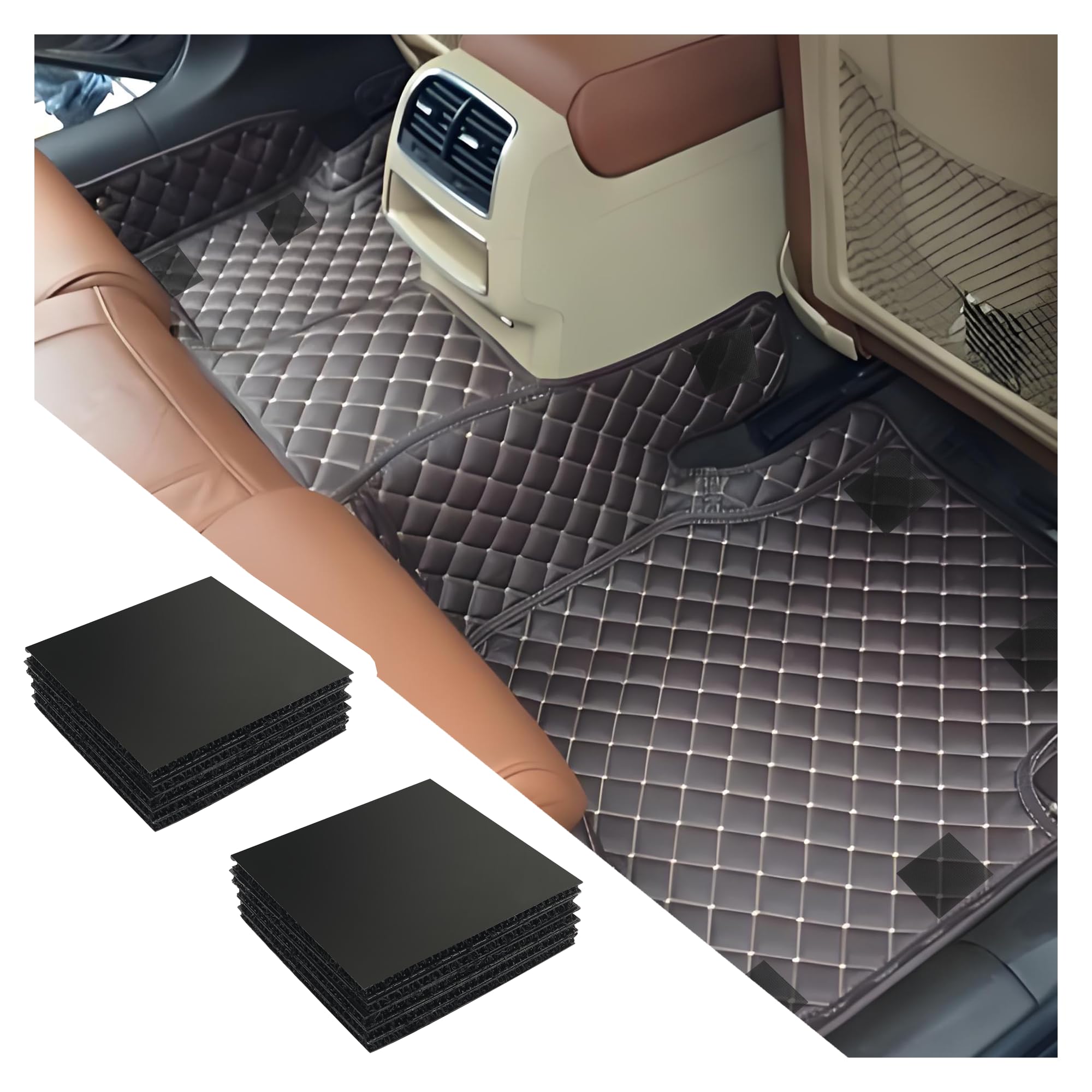 10PCS Car Floor Mat Retainer for Automotive Carpet,Super-Adhesive Hidden Car Mat Clips Keep Car Mats from Sliding,Universal Anti