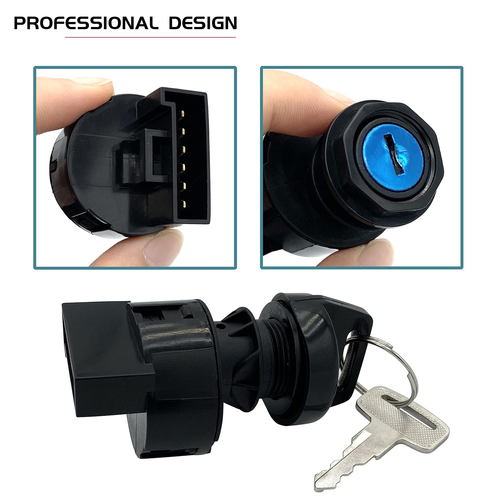 Ignition Switch with Key Replacement for Polaris Ranger 400 425 500 570 700 800 900 1000 Sportsman 300 325 400 450 500 550 570 7