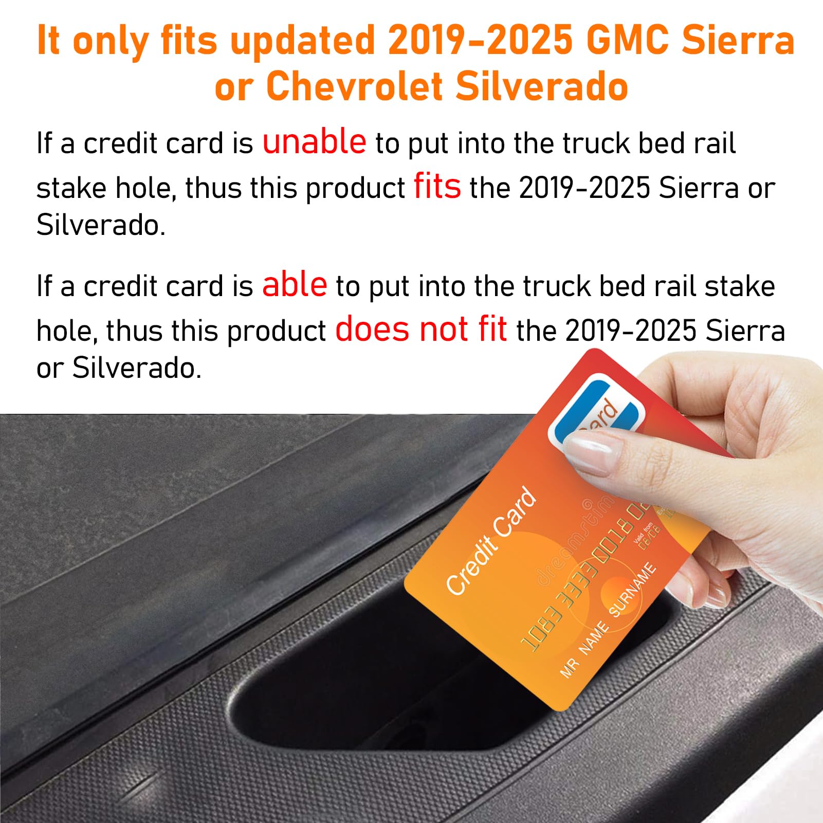 Ttcr-Ii For Gmc Sierra And Chevy Silverado Bed Rail Stake Hole Covers 2019-2023, Truck Bonneau Covers Stake Pocket Plugs For Sie
