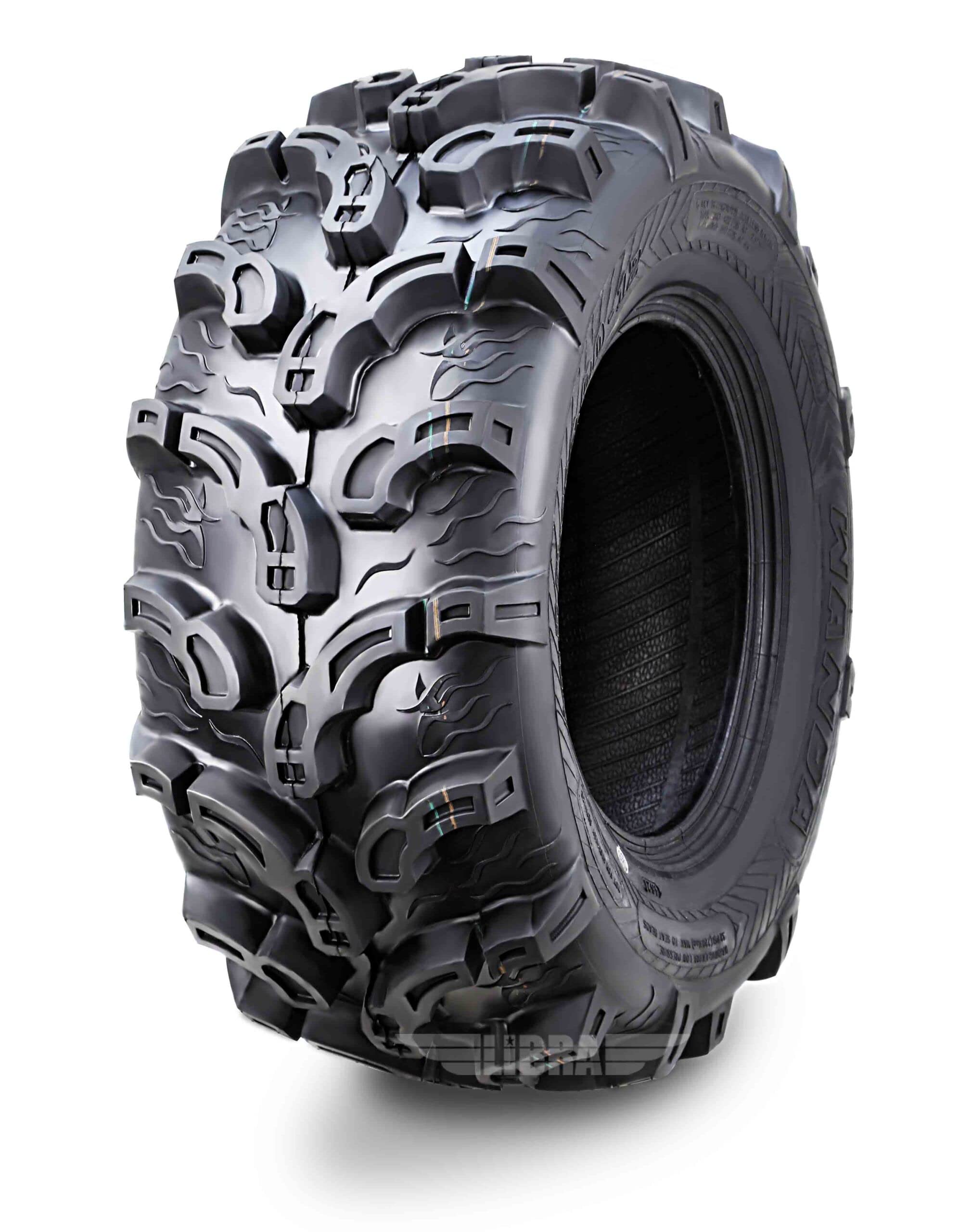 Wanda Set Of 4 New Premium Atv Tires 25X10-12 6Pr Super Lug Mud