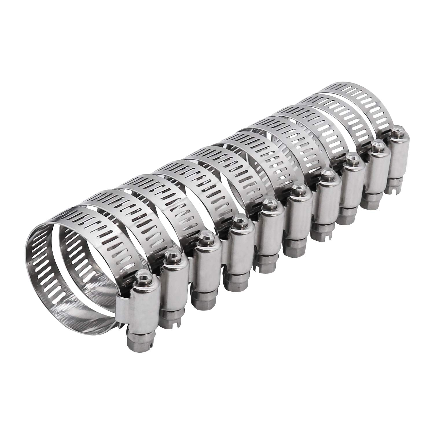 Roadformer 2.25'' Worm Gear Hose Clamp - Sae 36 Size, Full Stainless Steel With 1/2'' Band Width, Working Range 46Mm - 70Mm Hose