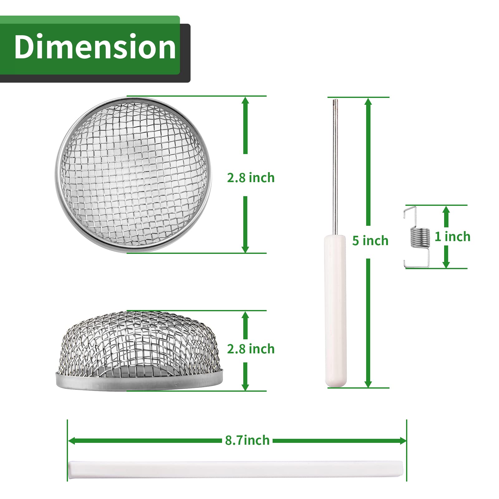 Rvguard Rv Flying Insect Screen, Rv Furnace Vent Cover Bug Screen 2 Pack 2.8 X 1.3 Inch Stainless Steel Mesh With Installation T