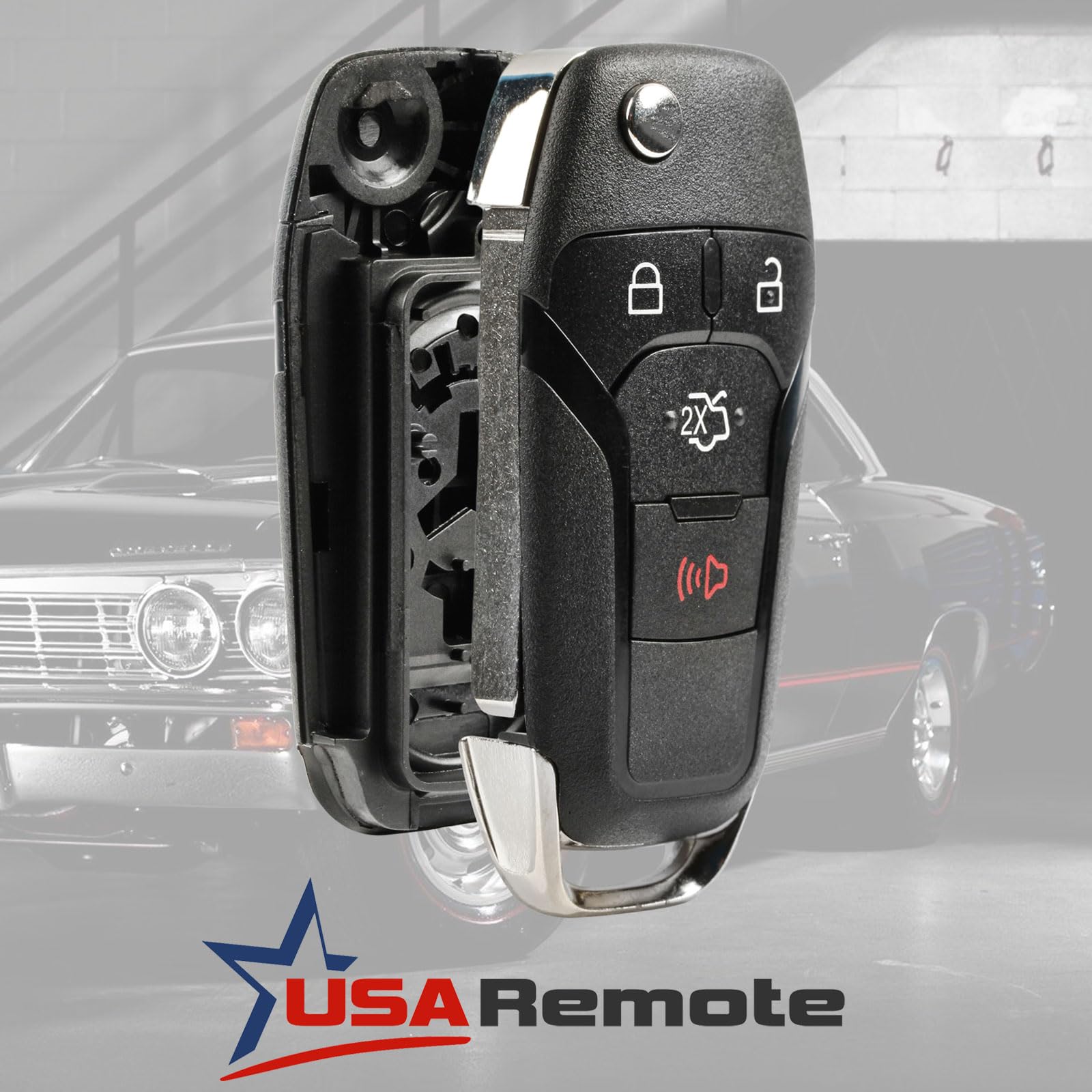 Fits 2013-2016 Ford Fusion Remote Key Fob Shell Case (N5F-A08Taa)