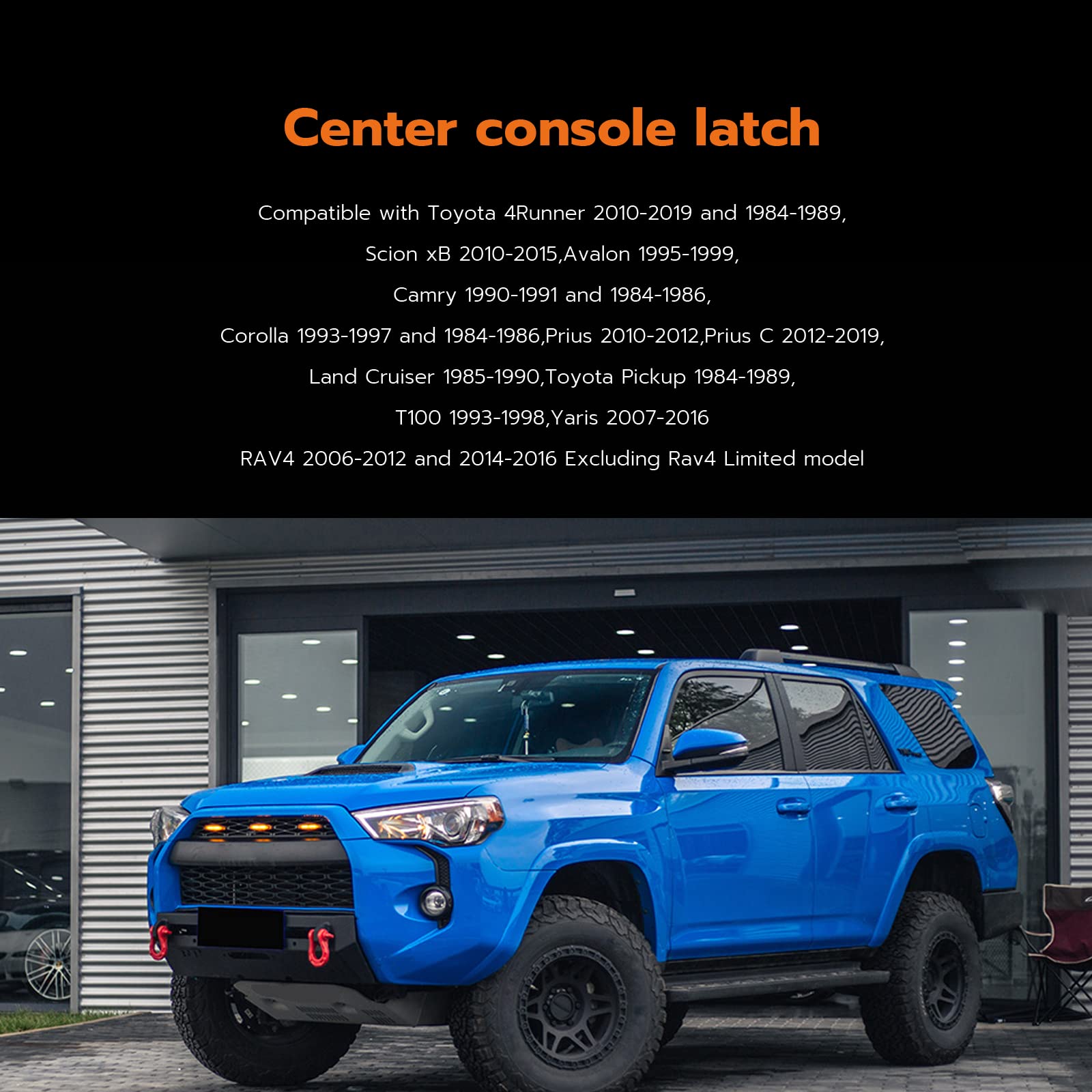 Vrasly Replacement Center Console Latch for Toyota 4Runner, RAV4, Yaris - Compatible with Models 2010-2019, 1984-1989, 2006