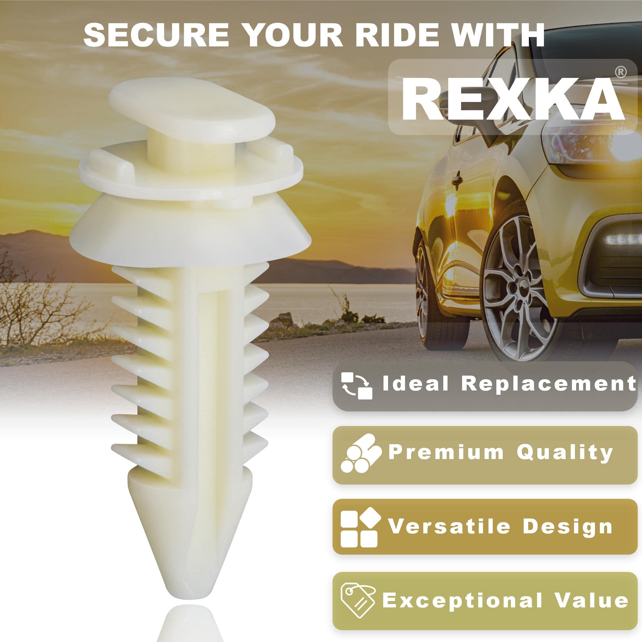 Rexka 51Pcs Door Panel Clips Retainers 15545202 Compatible With Gm Chevrolet Gmc Trucks Chevy Pickup Suv - Multipurpose Auto Tri