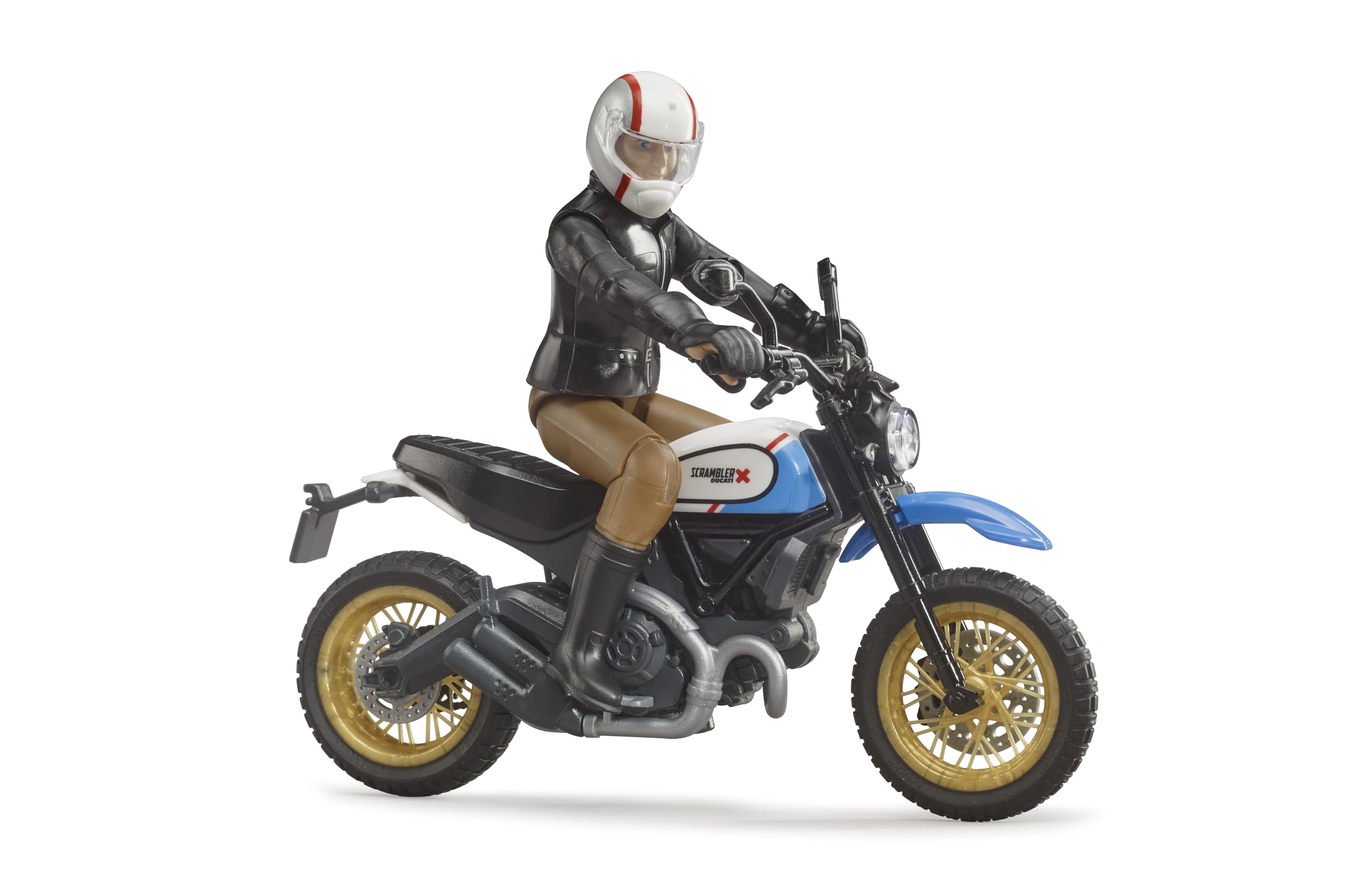 Bruder Scrambler Ducati Desert Sled Toy - Multicolour, Plastic, Model 63051