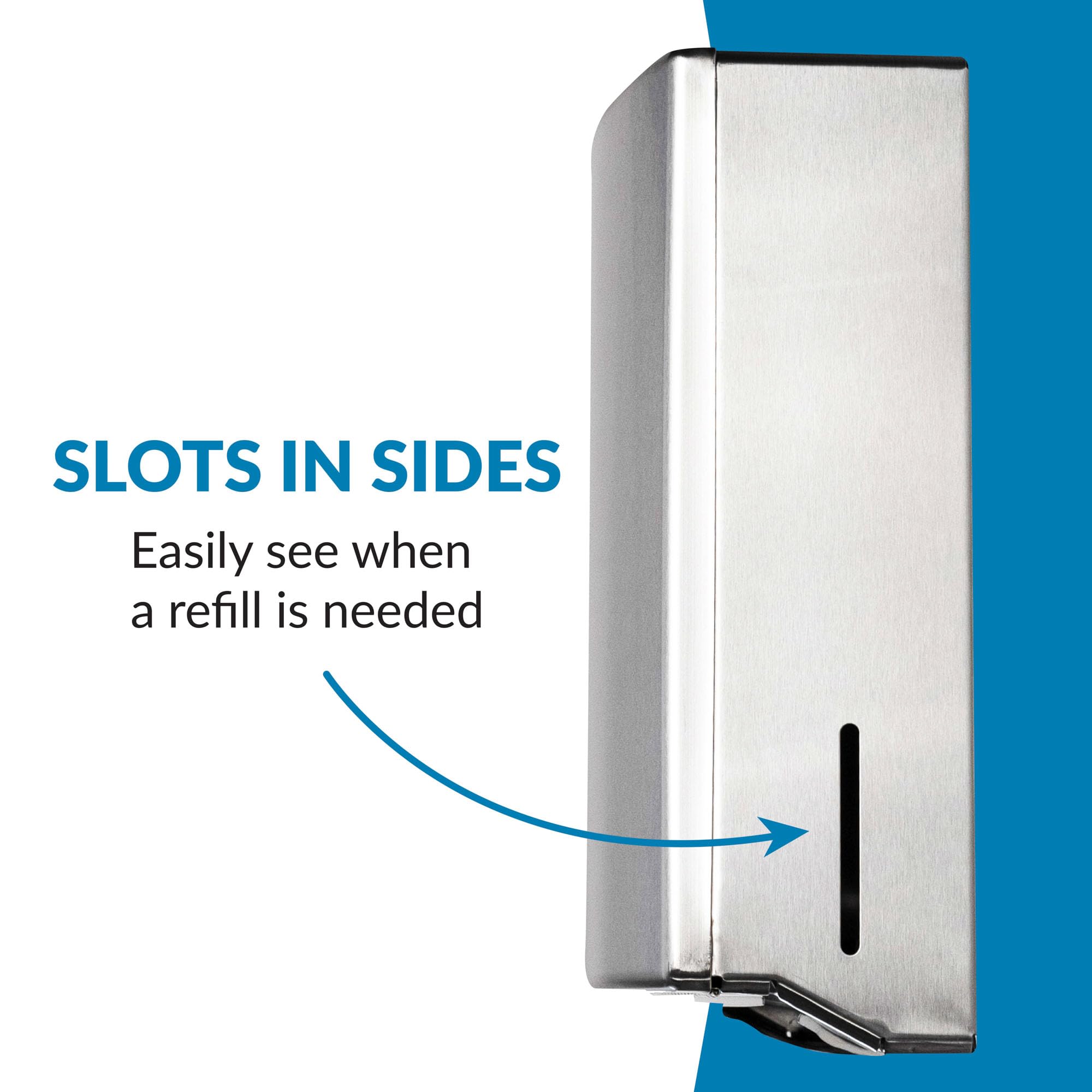 Bobrick B-4262 Stainless Steel Paper Towel Dispenser, 4-7/8" L x 13-1/4" H x 10-13/16" W