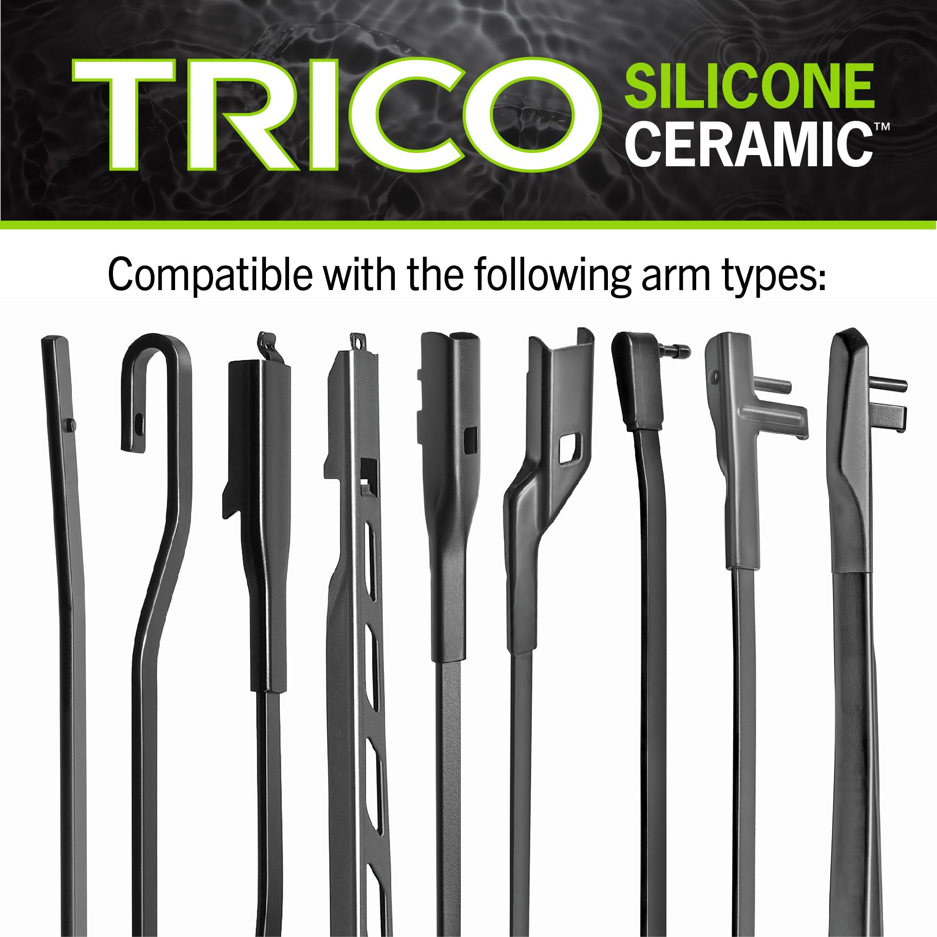 Trico Silicone Ceramic 17'' Super Premium Automotive Replacement Windshield Wiper Blade (Pack Of 1), Easy To Install Ceramic Coa