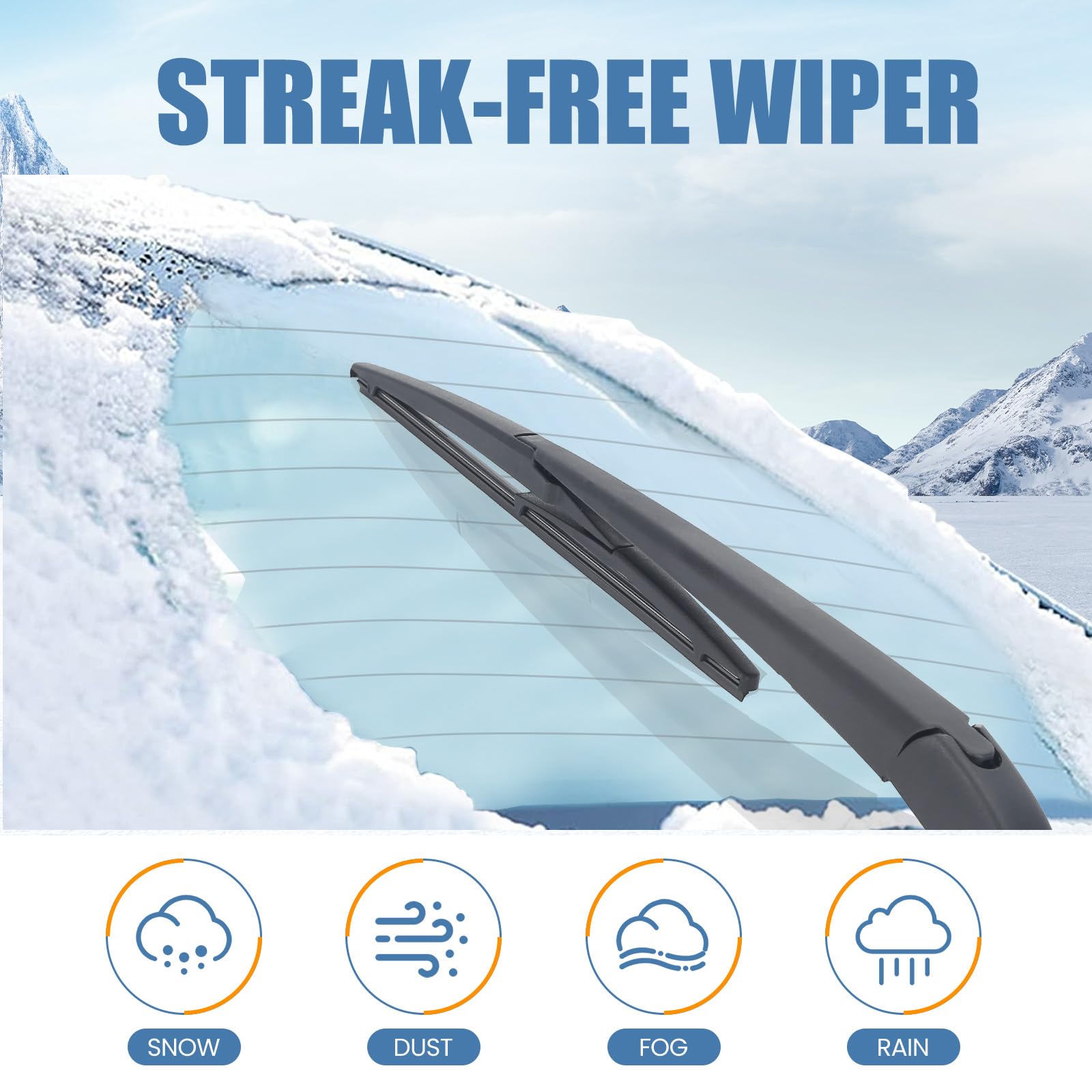 Gspscn 16'' Rear Wiper Blade, Replacement Back Windshield Wiper Blades For Toyota Prius 2022-2004 Sienna 2020-2011,2004 /Lexus G