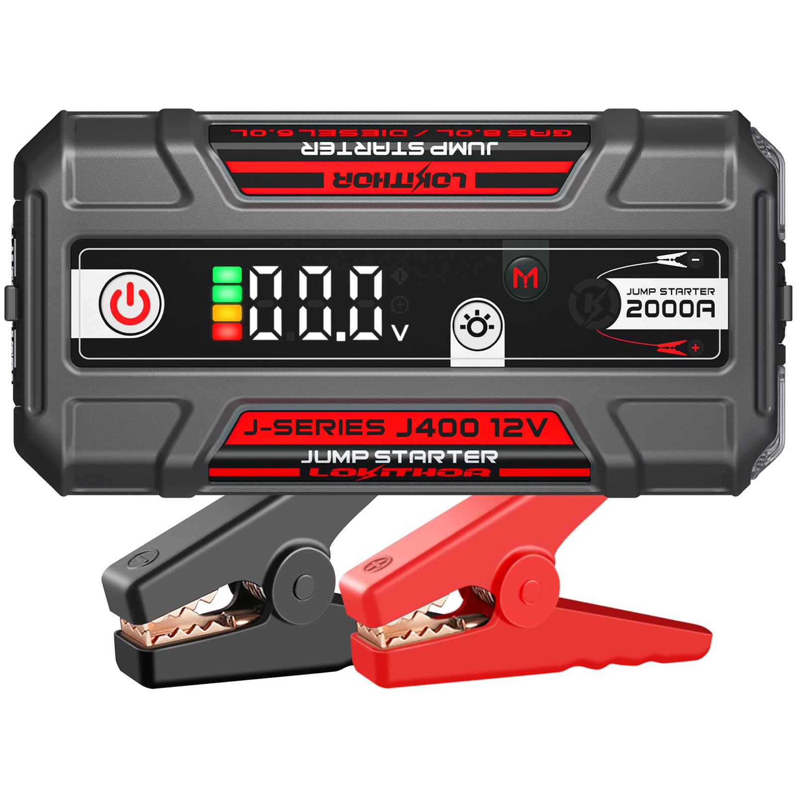 LOKITHOR J400 Jump Starter with ConnectMax Tech, 2000A 12V Battery Jumper Starter Portable, Lithium Jump Box and Jump Pack for U