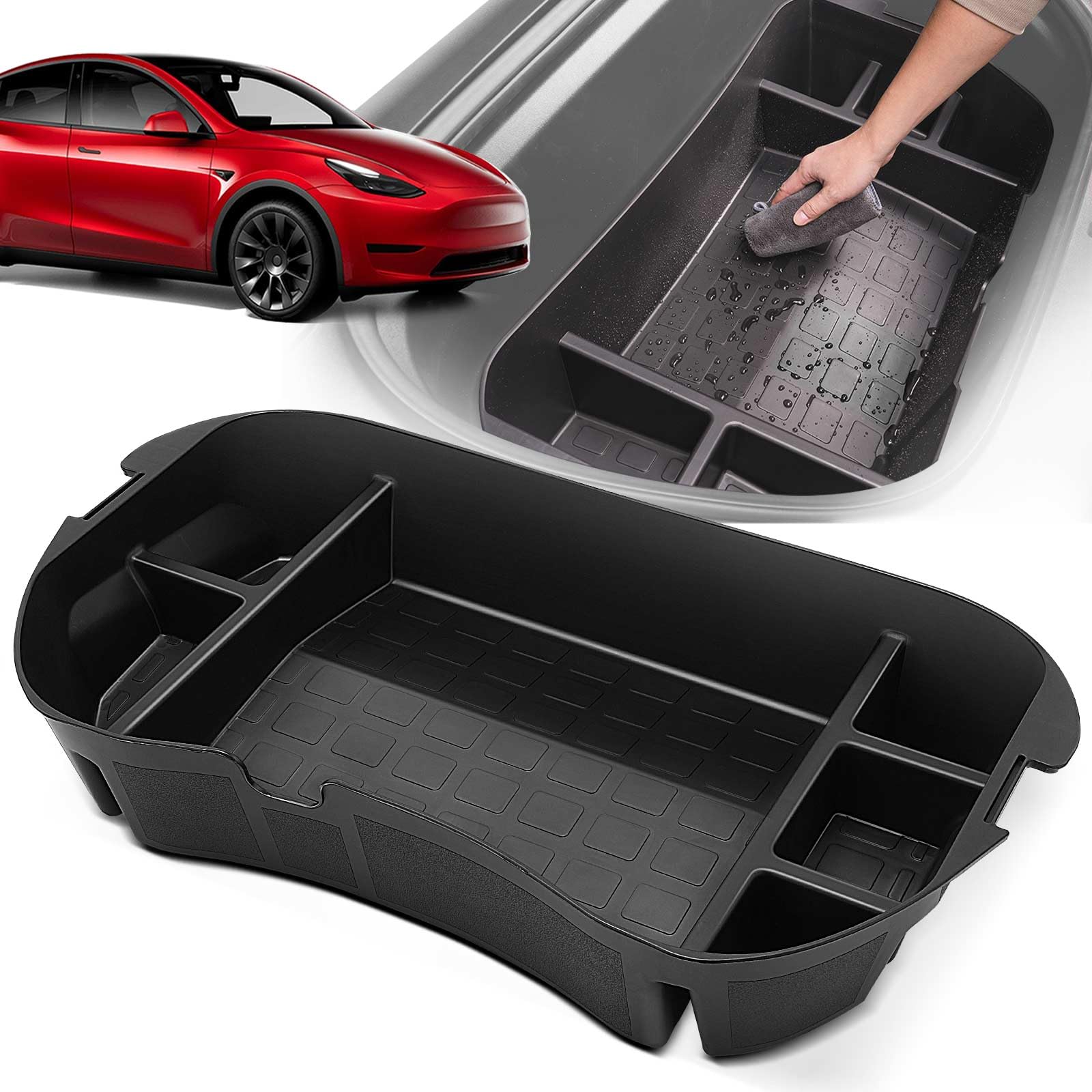 YHTAUTO Front Side Trunk Organizer for Tesla Model 3 2017 2018 2019 2020
