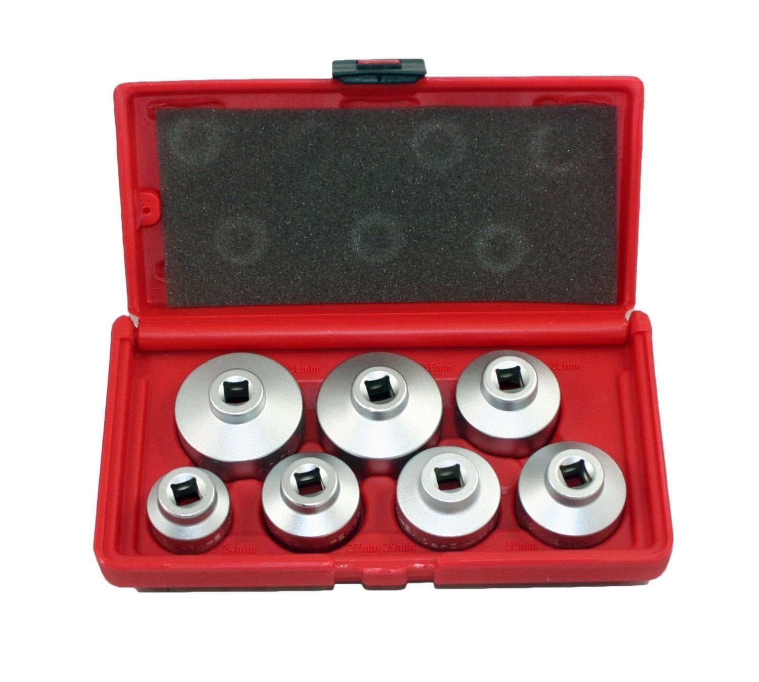vector tools 7 PC OIL FILTER CARTRIDGE SOCKET SET METRIC 24 27 29 30 32 36 38mm