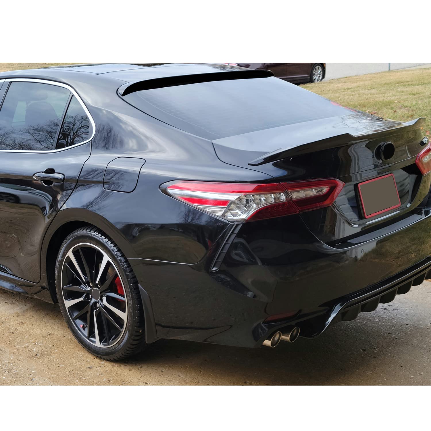 KUAFU Rear Roof Spoiler for 2018-2023 Toyota Camry, ABS Plastic, Black, Model GO-1114