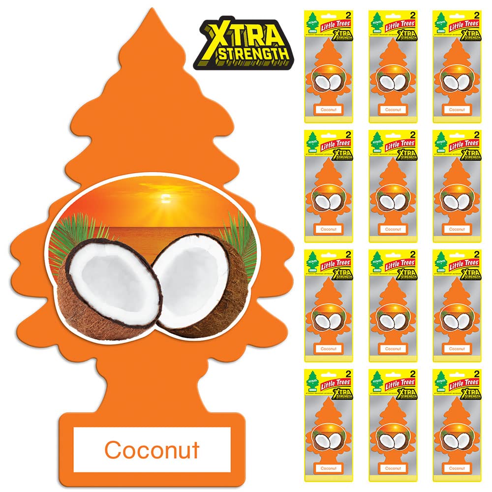 LITTLE TREES Air Fresheners Car Air Freshener. Xtra Strength Provides Long-Lasting Scent for Auto or Home. Extra Boost of Fragra