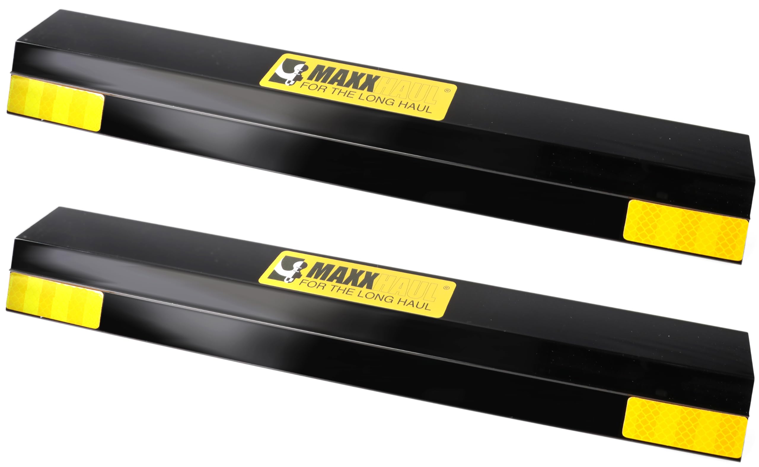 MaxxHaul 51034 16 in. Heavy Duty Car Parking Stoppers 2 Pack Easy Install 16 x 1.8 x 3.8 for Garage and Outdoor Car SUV Truck Ec