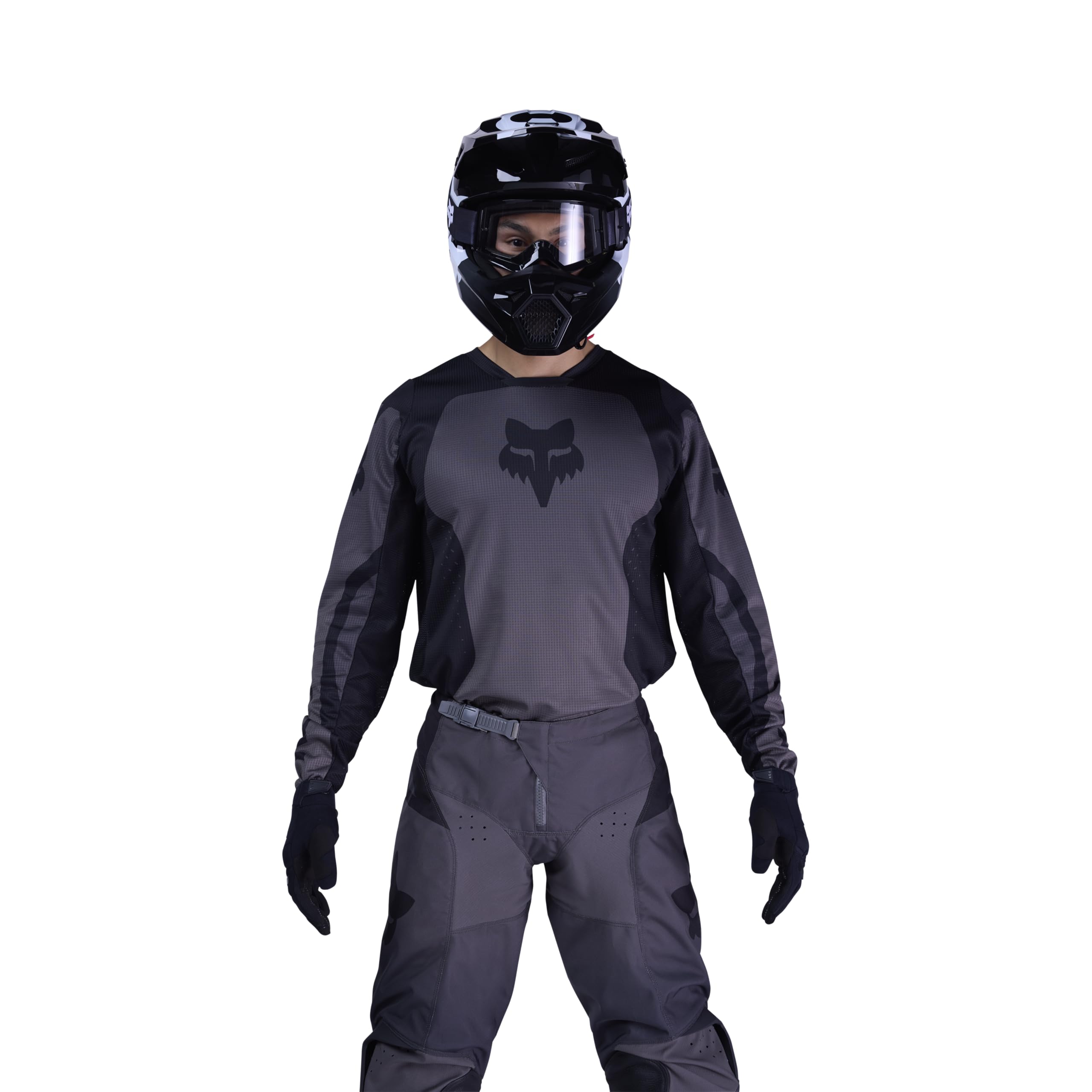 Fox Racing Mens 180 Shield Motocross Dirt Bike Jersey, Black, Small