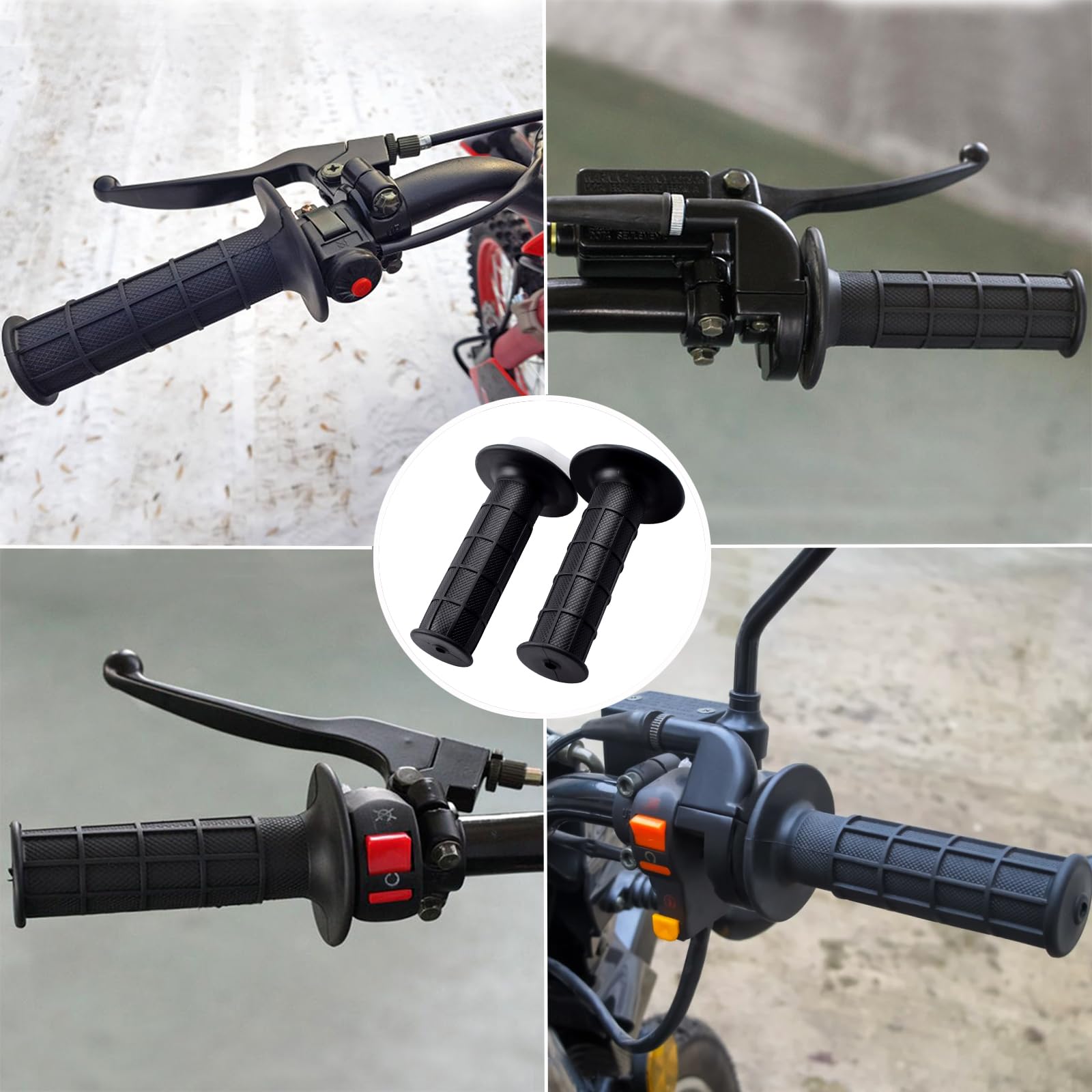 Riyitauto 7/8'' 22mm Twist Throttle Accelerator Handle Grips and 36 inches Long Cable Set fit for Yamaha SSR Coolster Roketa SDG