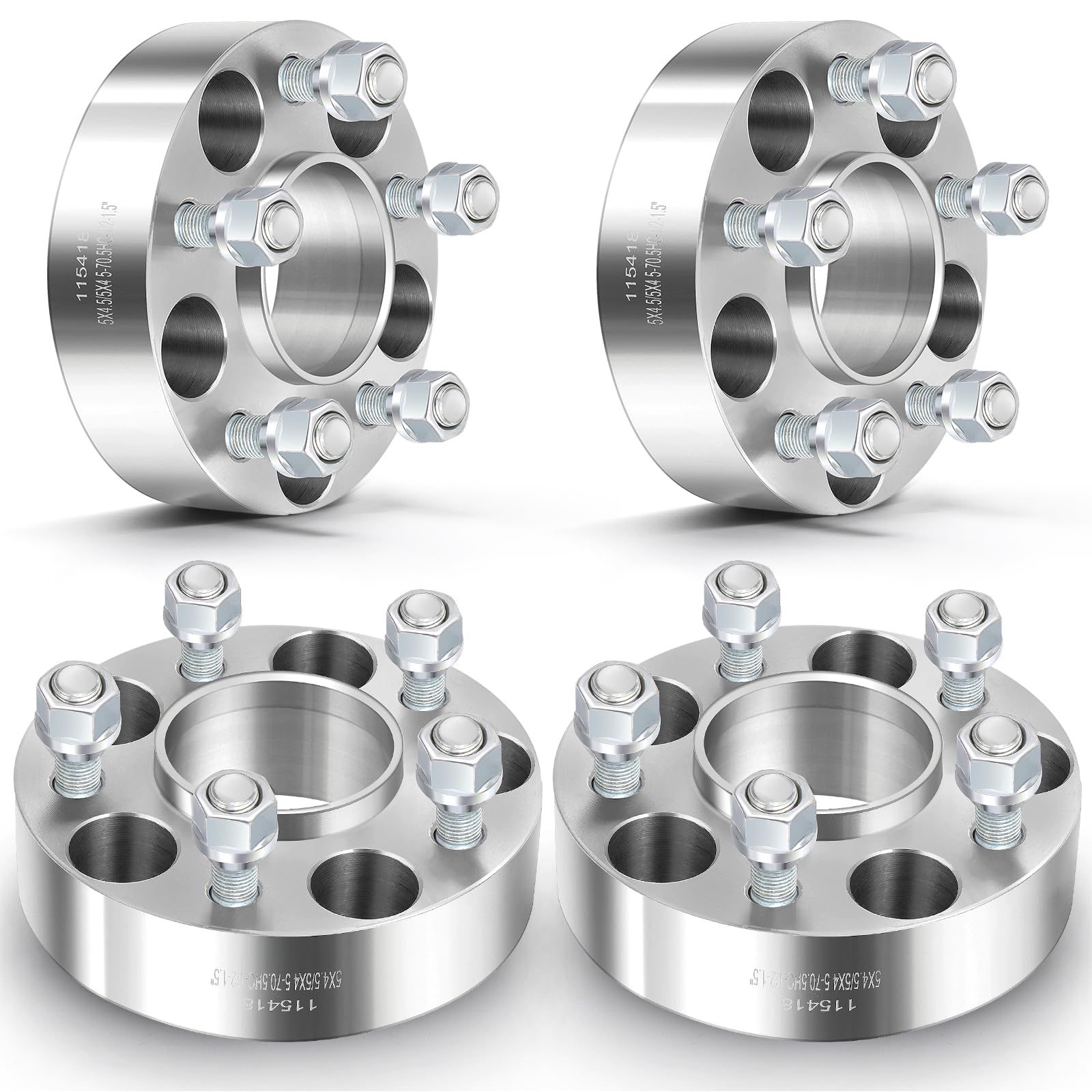 ECCPP 4X 5 Lug 5x114.3mm Hubcentric Wheel Spacers 1.5 5x4.5 to 5x4.5 70.5mm hub fits for 1992-2011 for Ford Crown Victoria 2007-
