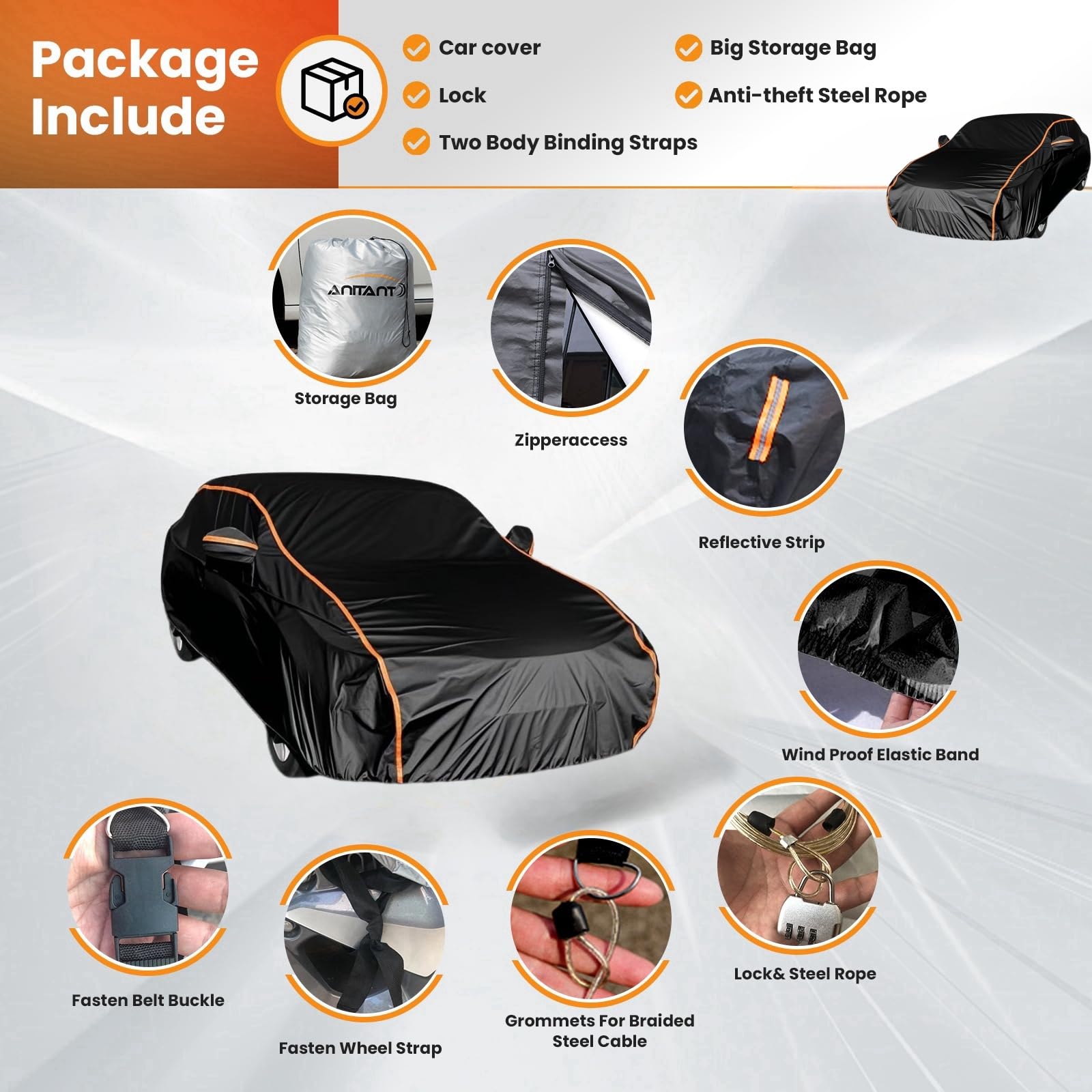 Lightweight Station Wagon Covers Waterproof All Weather Mini Van Cover Full Exterior Covers Fit Wagon Audi A4/A6 Avant Allroad U