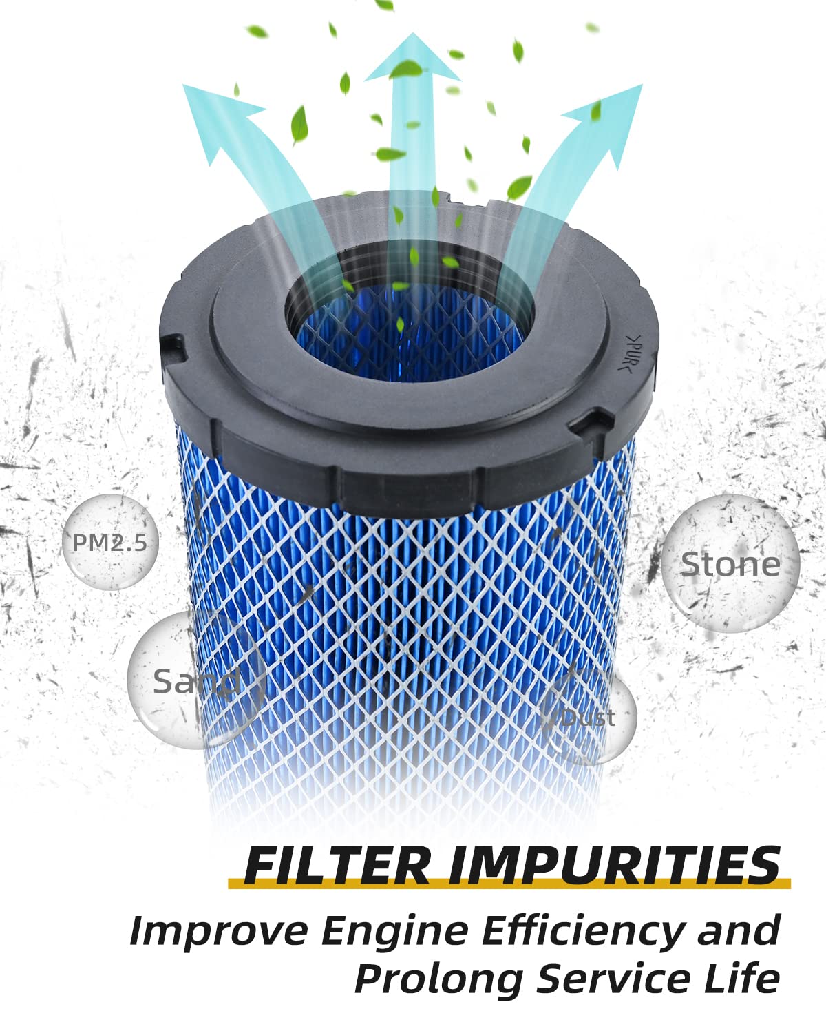 Quickwolf 7082265 Air Filter Compatible For Polaris Ranger 1000 Ranger Xp 1000 Ranger Crew Xp 1000 2018 2019 2020 2021 2022 2023, Replace Oem 7082265 2Pcs