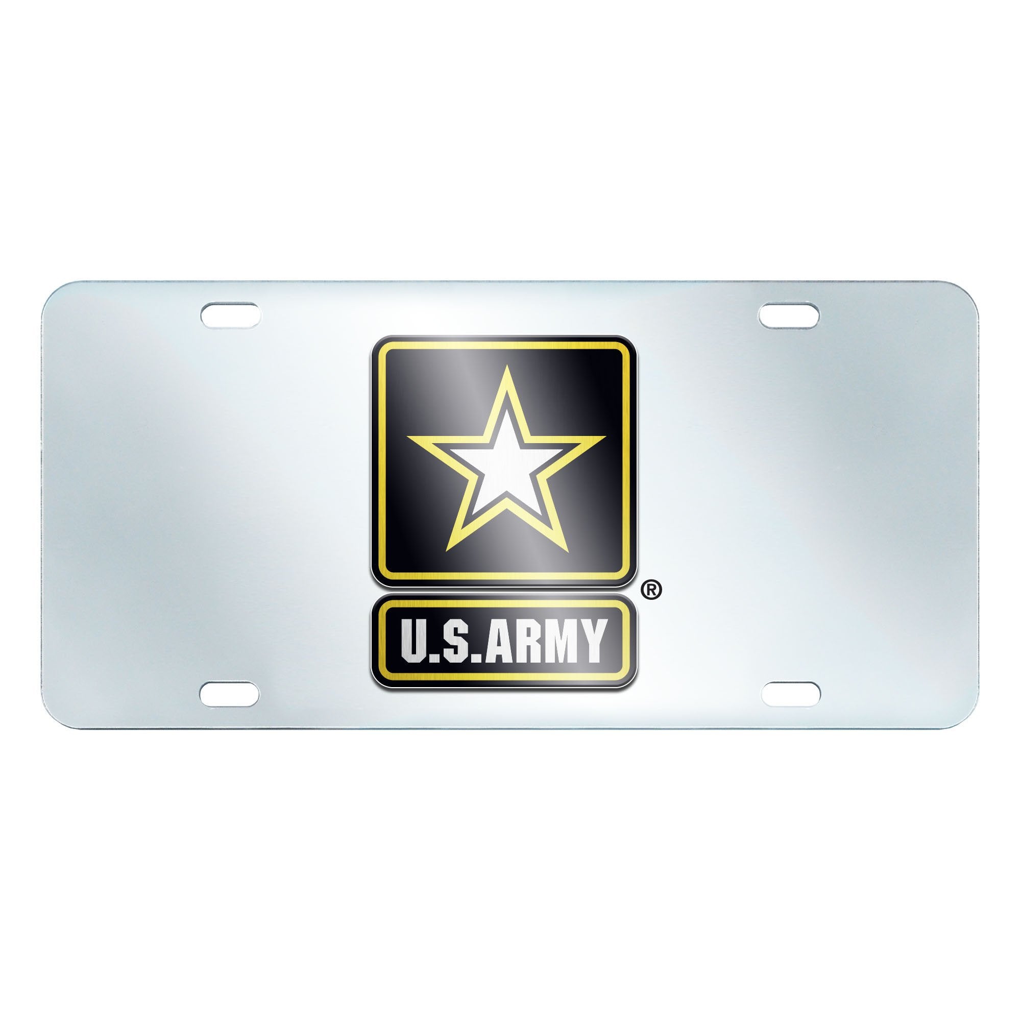 FANMATS 15687 Army License Plate Inlaid