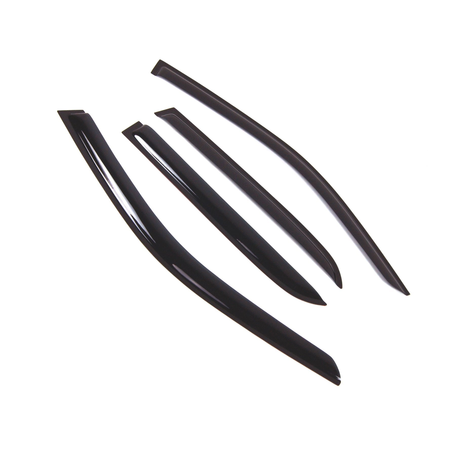 Tuningpros Outside Mount Window Vent Visors Rain Guards Compatible With Mercedes Ml350 Ml500 2012-2015 | Side Window Wind Deflec