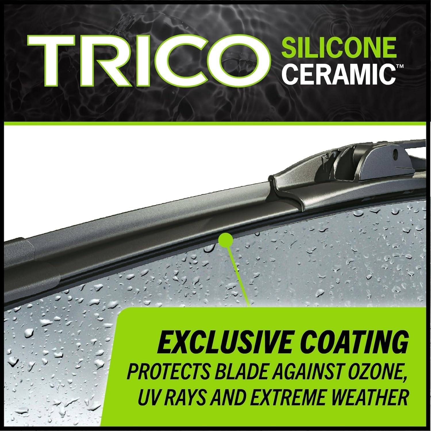 Trico Silicone Ceramic 17'' Super Premium Automotive Replacement Windshield Wiper Blade (Pack Of 1), Easy To Install Ceramic Coa