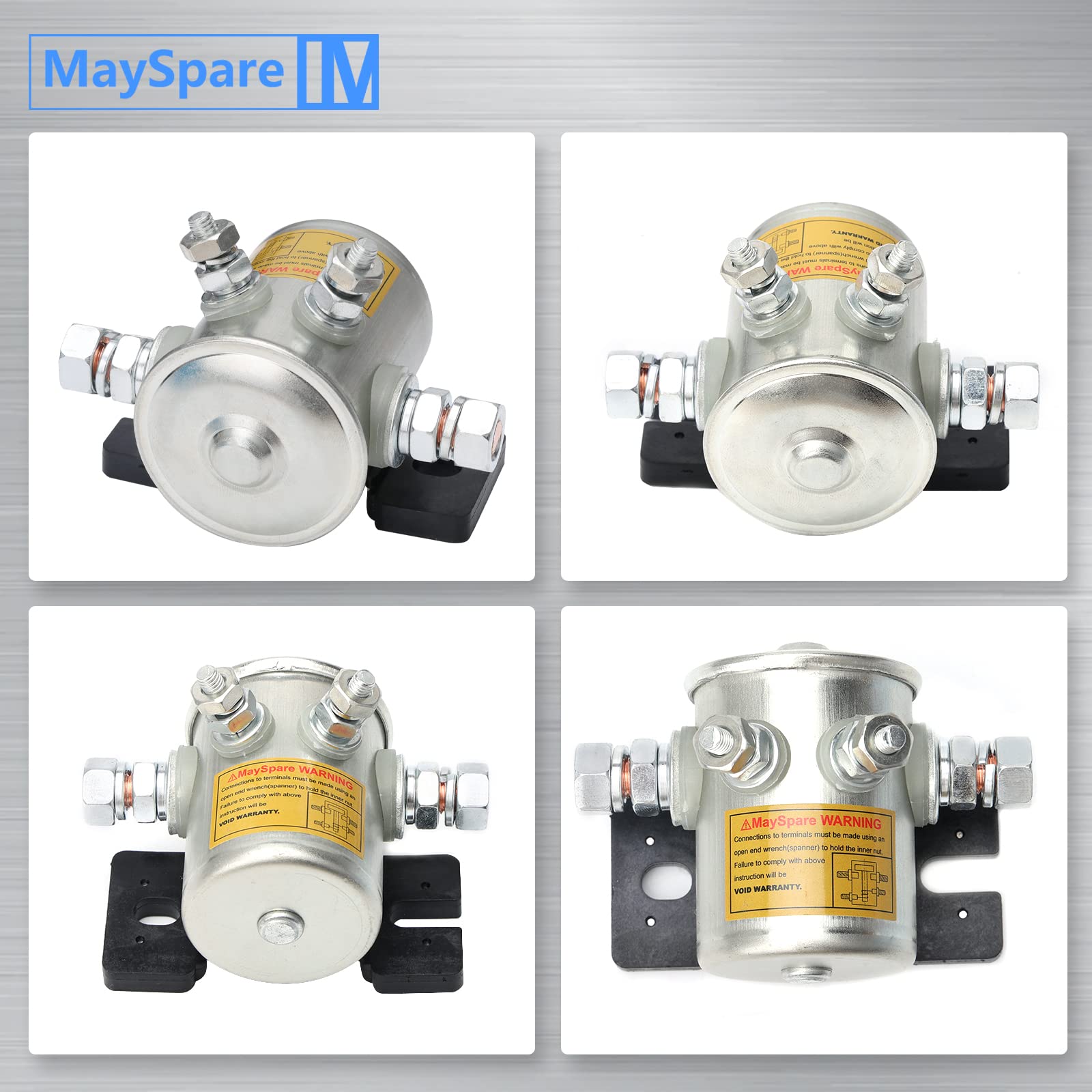 MaySpare 36V Solenoid Relay #70 Series for EZGO Golf Cart with Mount Bracket, OEM #27855G01, Continuous Duty