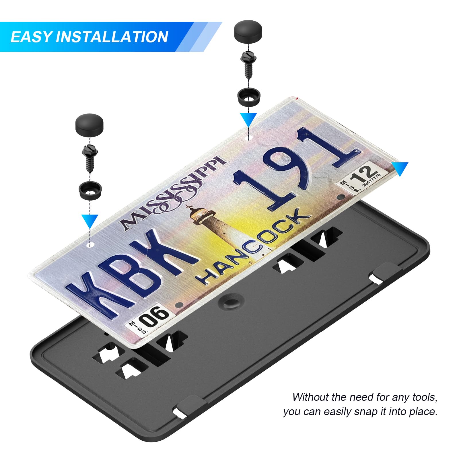 Replace For Ford 2018 2019 2020 F150 Front License Plate Bracket Frame Holder, Jl3Z17A385Ba Accessories F150 Bumper License Plat