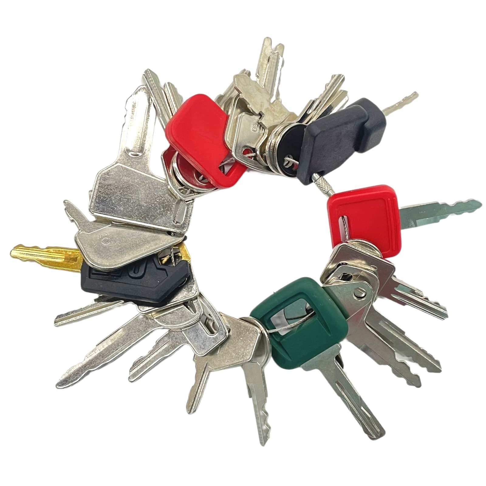 Heavy Equipment Keys Master Set, Construction Ignition Key Set Fits Case,Komatsu,Hyster, Cat, Jcb, Daewoo, Jlg, Jd, Forklift, Cr