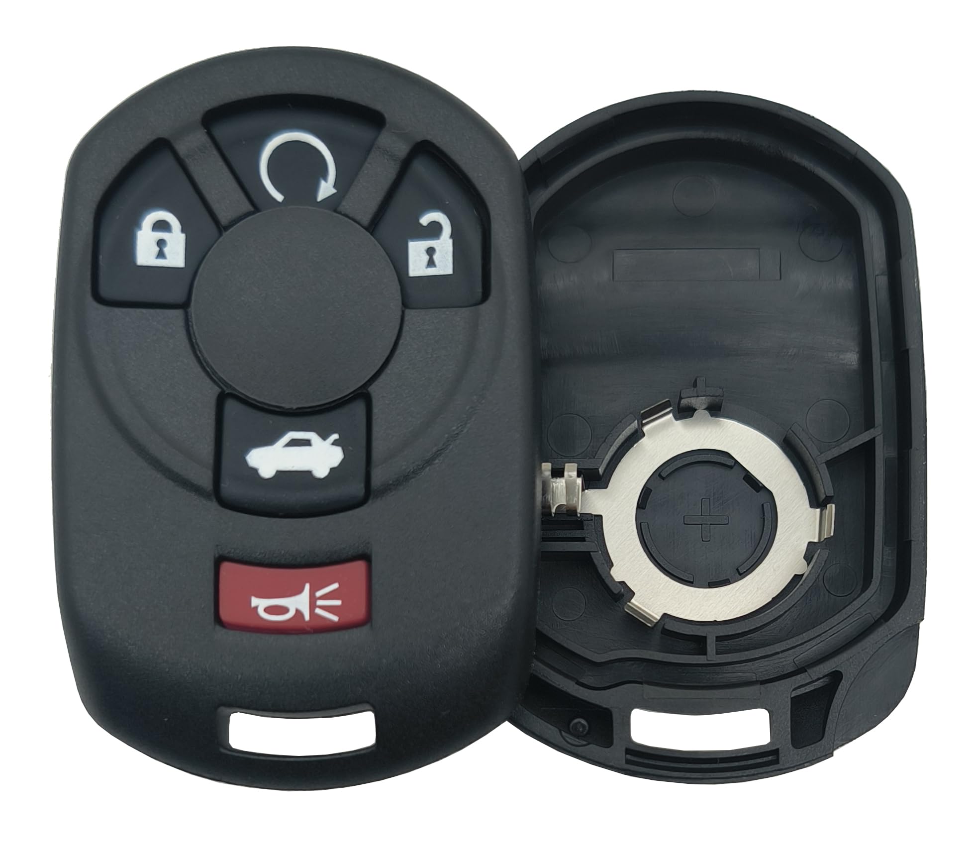 Replacement Keyless Entry Remote Key Fob Cover fit for 2005 2006 2007 Chevy Corvette Cadillac STS Key Fob Shell M3N65981403