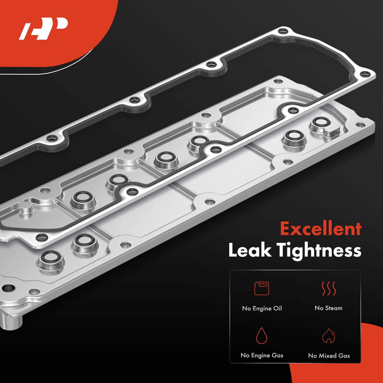A-Premium LS Gen 4 Valley Cover Plate Kit, Non AFM/DOD, Compatible with 2007-2013 Chevy GMC, Aluminum, Model APEVC0128MF