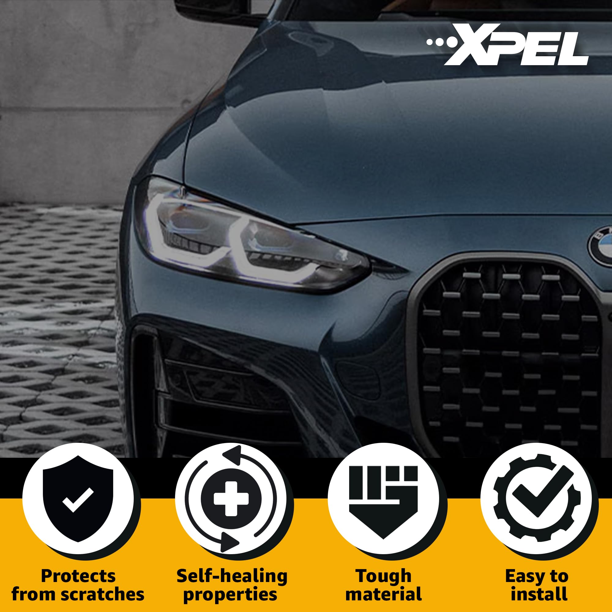 XPEL Clear Paint Protection Film Roll 6"x60" - Self-Healing, Non-Yellowing PPF for Cars & Trucks, Model R4002-P