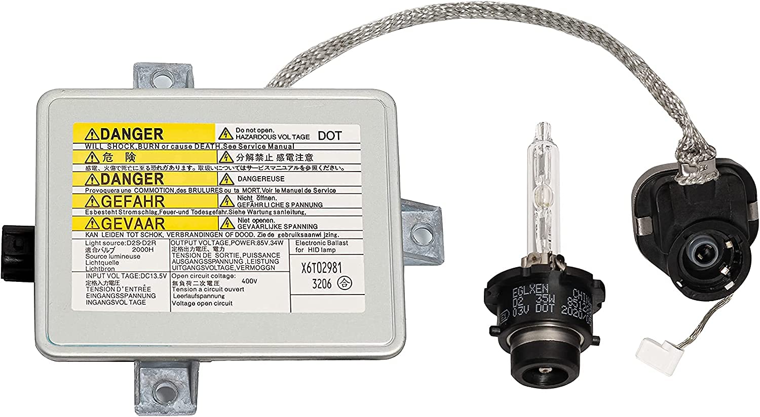 Boine Xenon Hid Headlight Ballast With Igniter, D2S Bulb Assembly Module Compatible With 2002-2005 Acura Tl/Tsx/Tl Type-S, 04-06