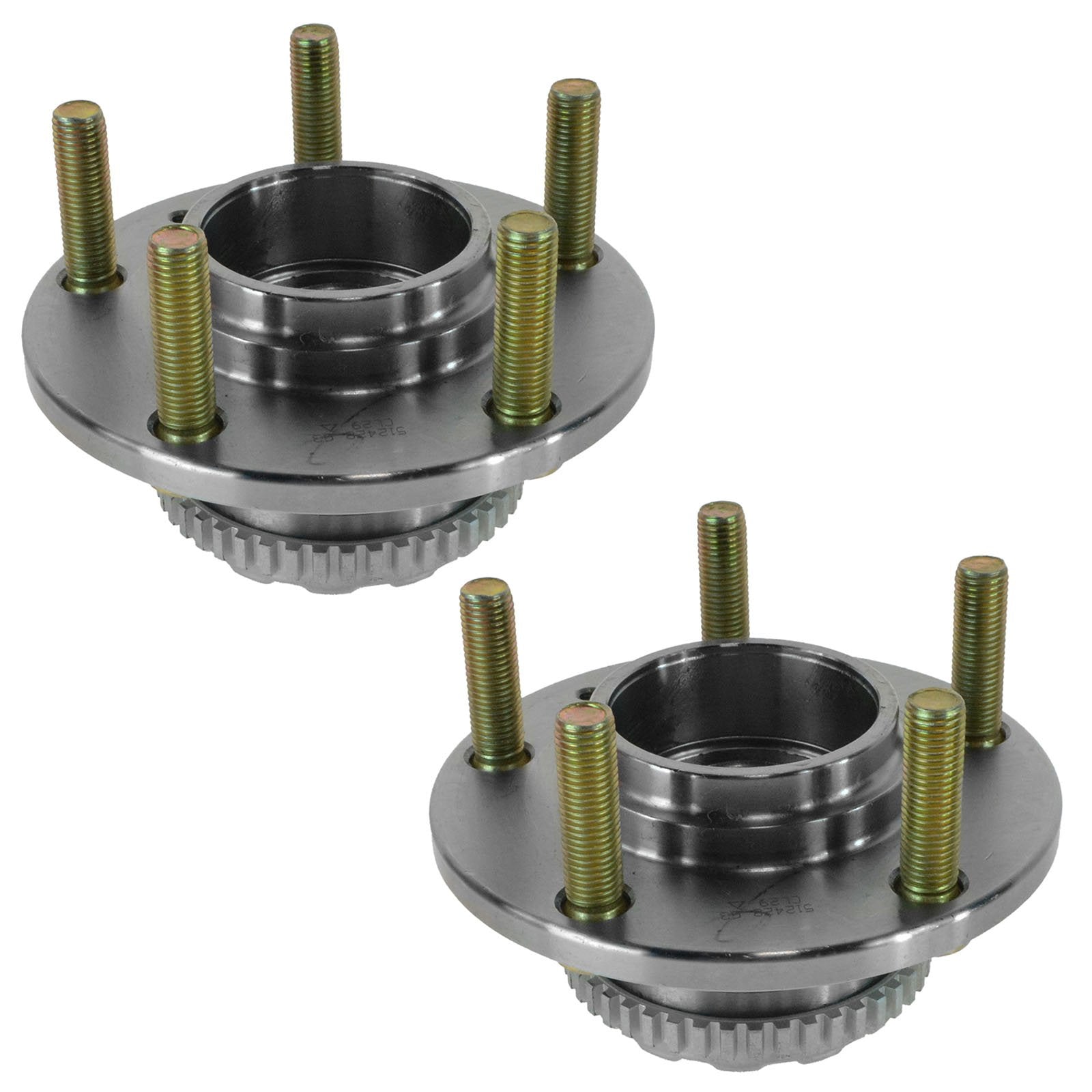 Trq Rear Wheel Hub Bearings Assembly Set Compatible With 2003-2008 Hyundai Tiburon