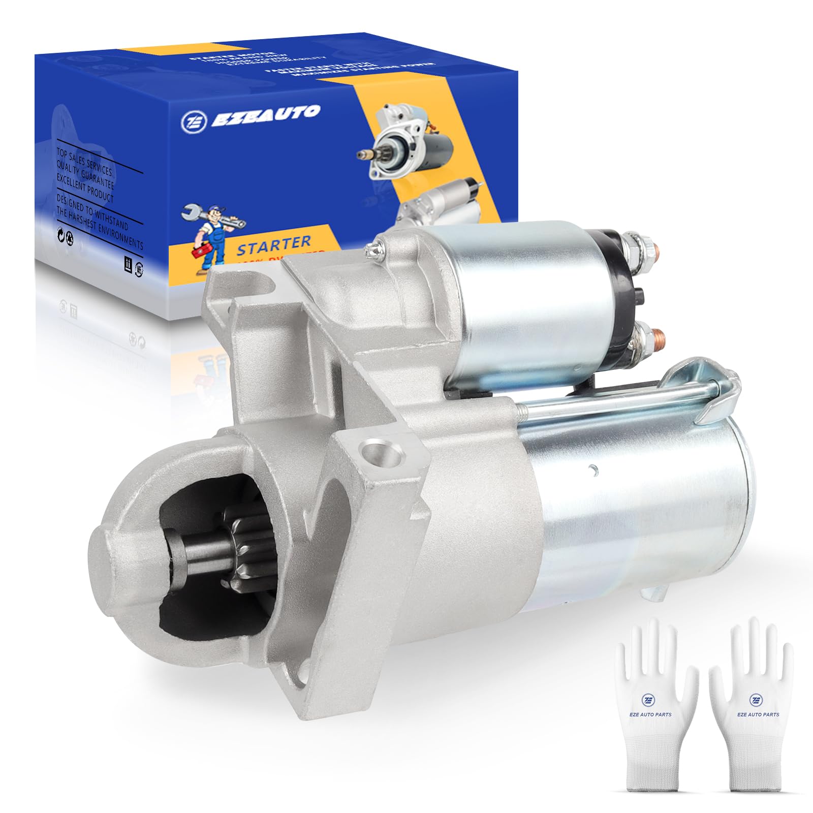 Ezexpreze Starter New for 99-03 Chevrolet S10 2.2L, 97-05 Malibu 3.1L, 00-05 Impala 3.4L, 97-01 Lumina 3.1L, 99-03 GMC Sonoma 2.