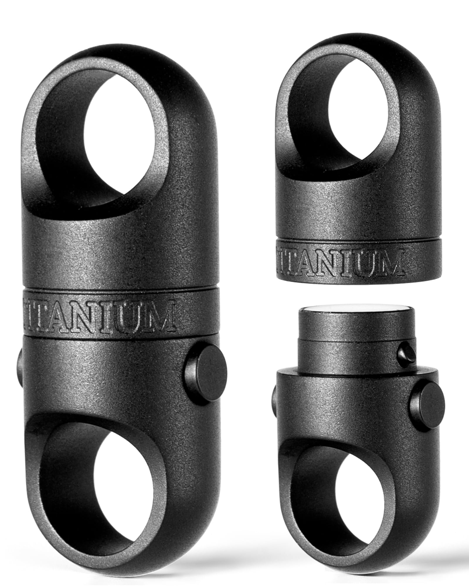 FEGVE Magnetic Quick Release Keychain - One-Hand Detachable Magnet Connector with Secure Lock for Valet & EDC Use