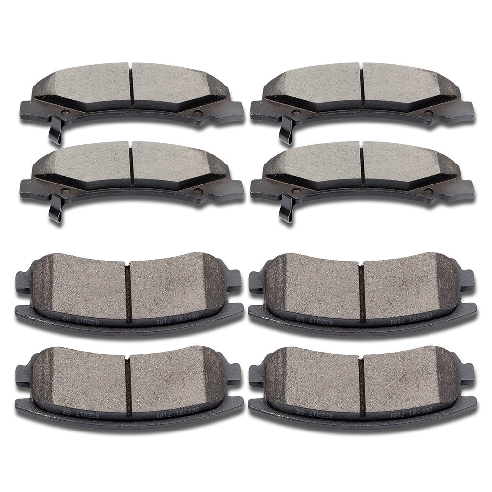 Cciyu D1159 D698 Ceramic Front Rear Brake Pad Set Fit For 2008-2009 For Buick Allure,2008-2009 For Buick Lacrosse,2006-2010 For