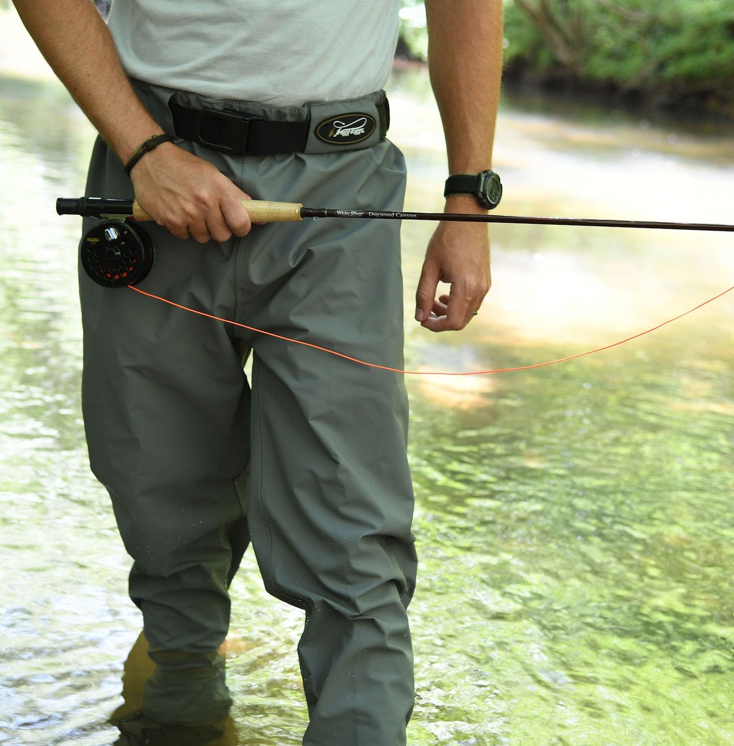 FROGG TOGGS Hellbender Stockingfoot Guide Pant, Medium Slate, 4-Ply Nylon Fishing Wading Pants, Model 2717126
