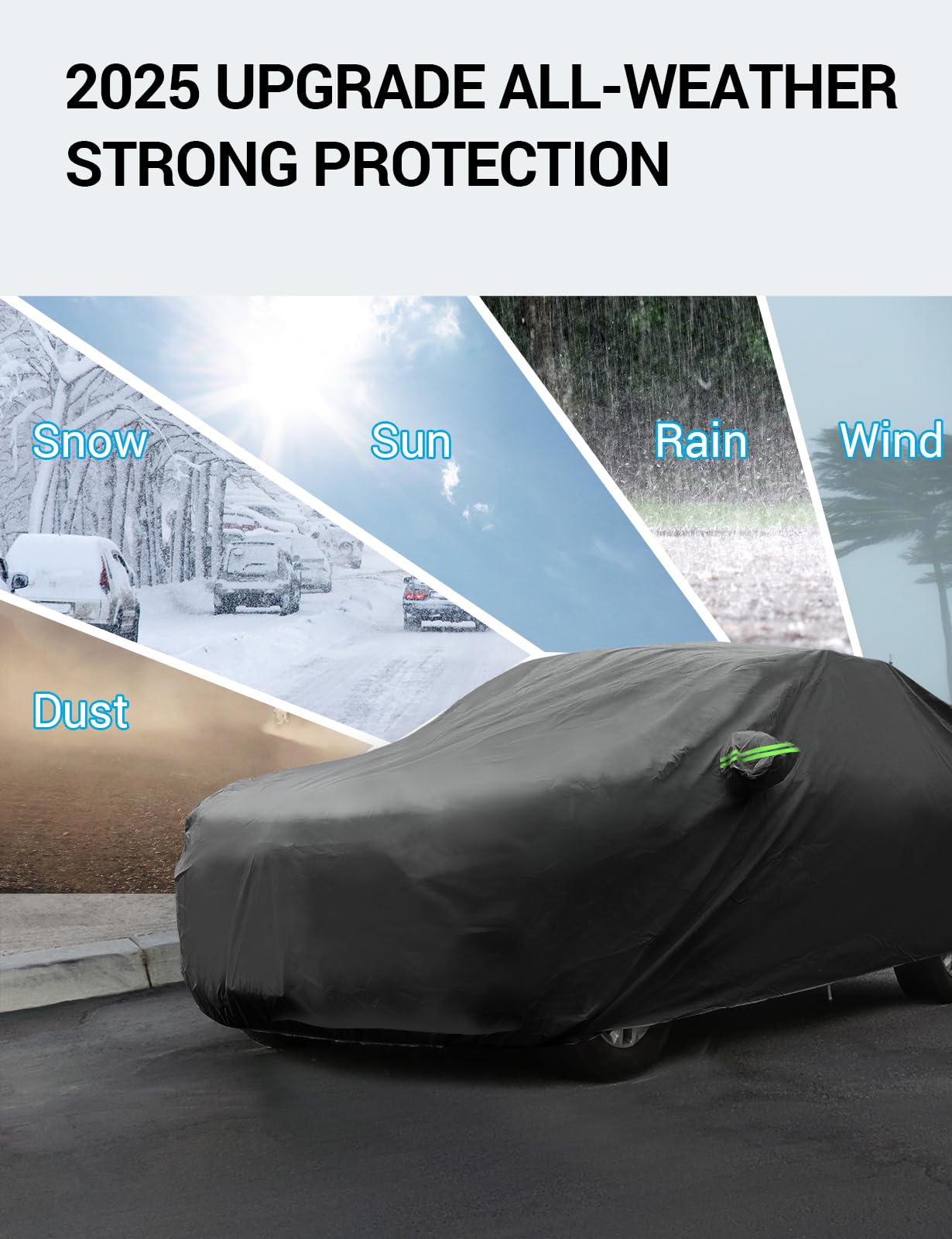 Proadsy 2025 Upgrade Car Cover Custom Fit For Subaru Ascent 2019-2025, Waterproof All Weather For Automobiles, Full Exterior Cov