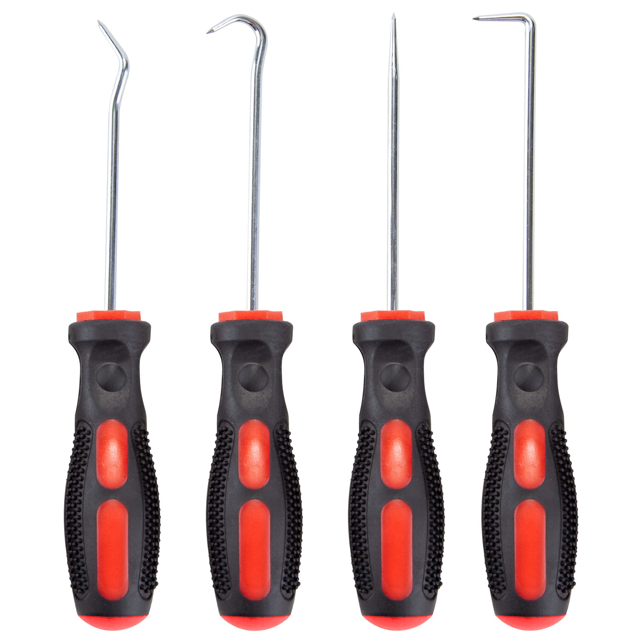 Cartman Precision 4 Piece Pick And Hook Set, Car Auto Oil Seal, O-Ring Seal Gasket, Pick Hook Puller Remover
