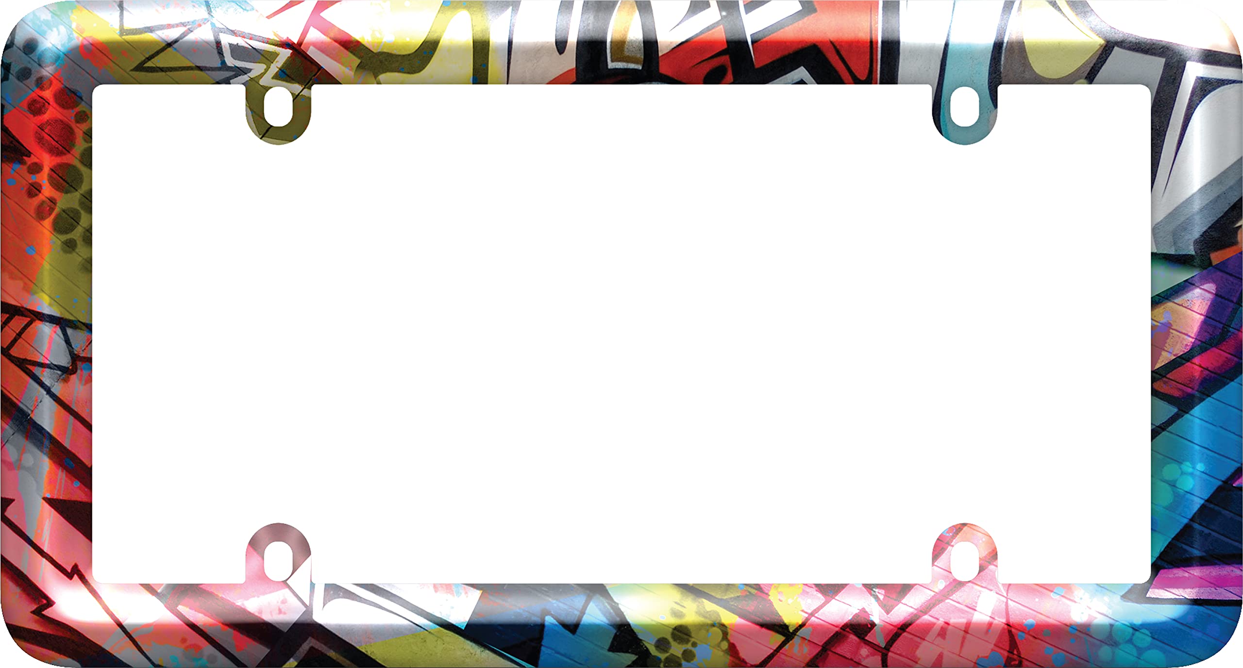 Cruiser Accessories Graffiti License Plate Frame