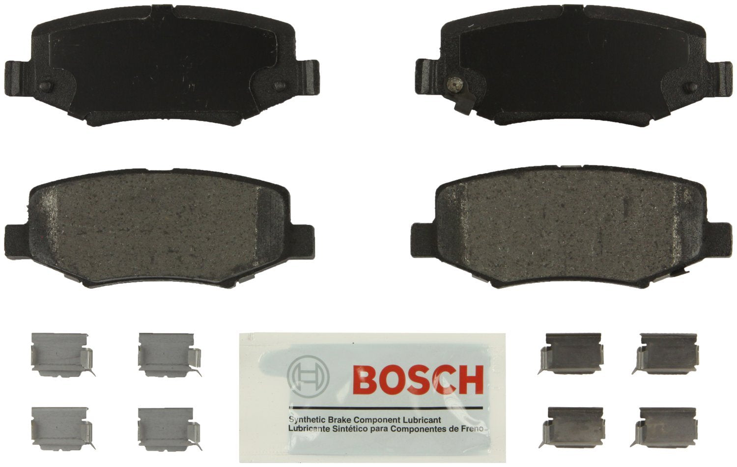 BOSCH BE1274H Blue Semi-Metallic Disc Brake Pad Set With Hardware - Compatible With Select Dodge Nitro; Jeep Liberty, Wrangler, 