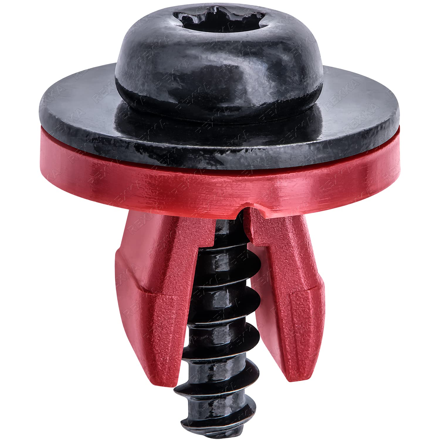 Rexka 20 Sets Engine Splash Shield Screws for Ford - T30 Torx Head Bolts and Grommets for Undertray Engine Fender Liner Deflecto